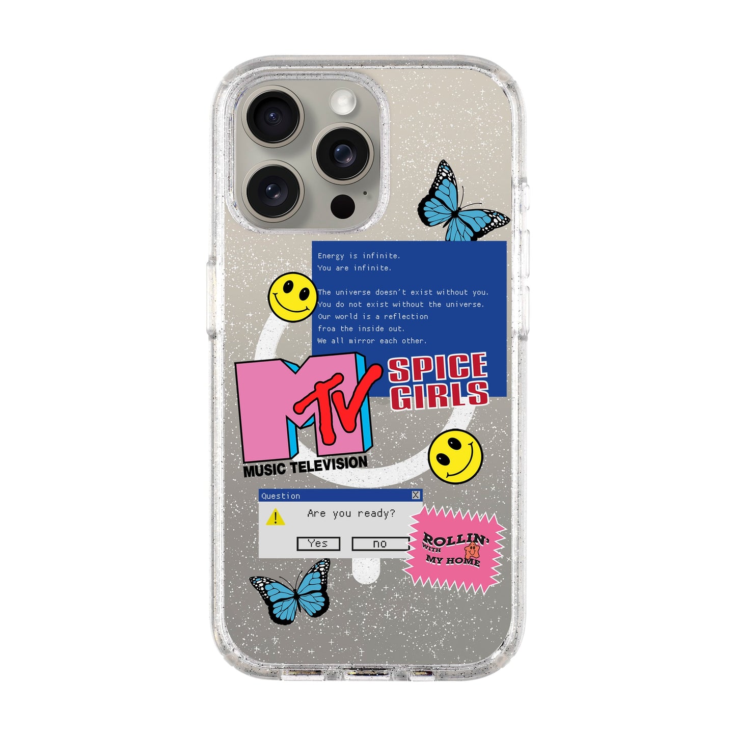 ARE YOU READY-iPhone 15 Pro Max Shiny Kılıf MagSafe Özellikli