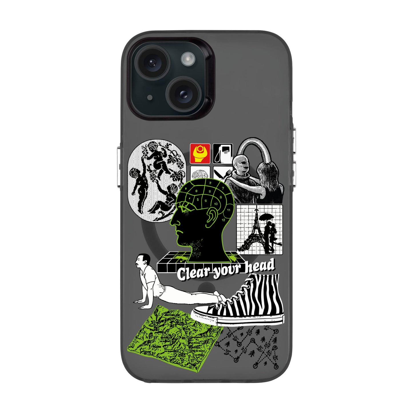 CLEAR YOUR HEAD-iPhone 15 Hold Kılıf MagSafe Özellikli