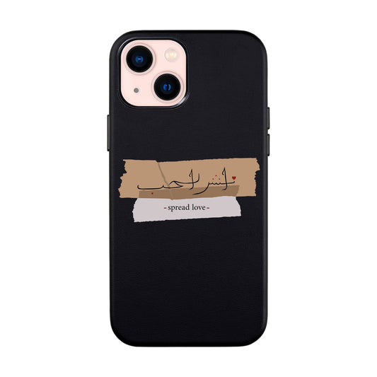 SPREAD LOVE-iPhone 14 Leather Kılıf