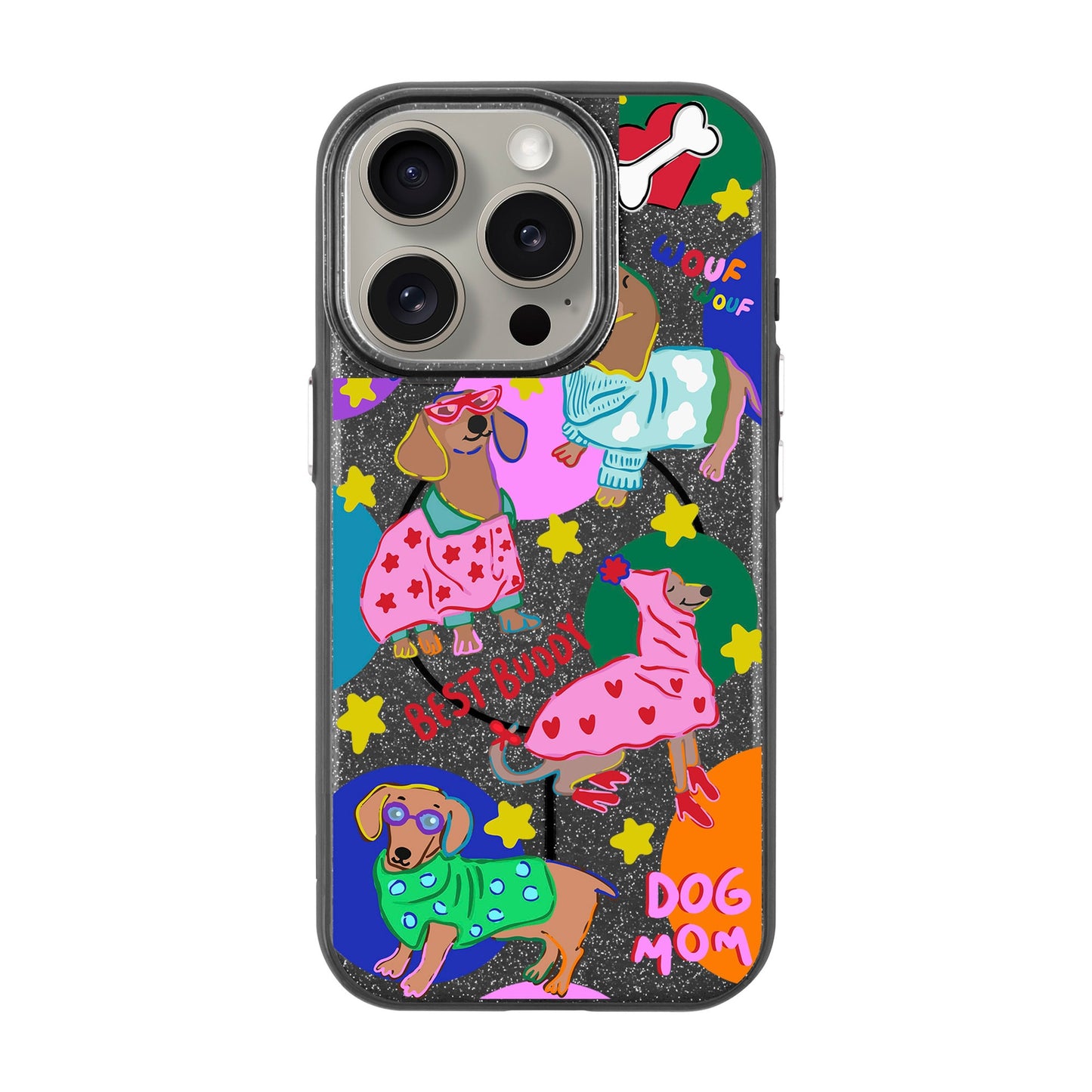 DOG MOM-iPhone 15 Pro Radiant Kılıf MagSafe Özellikli