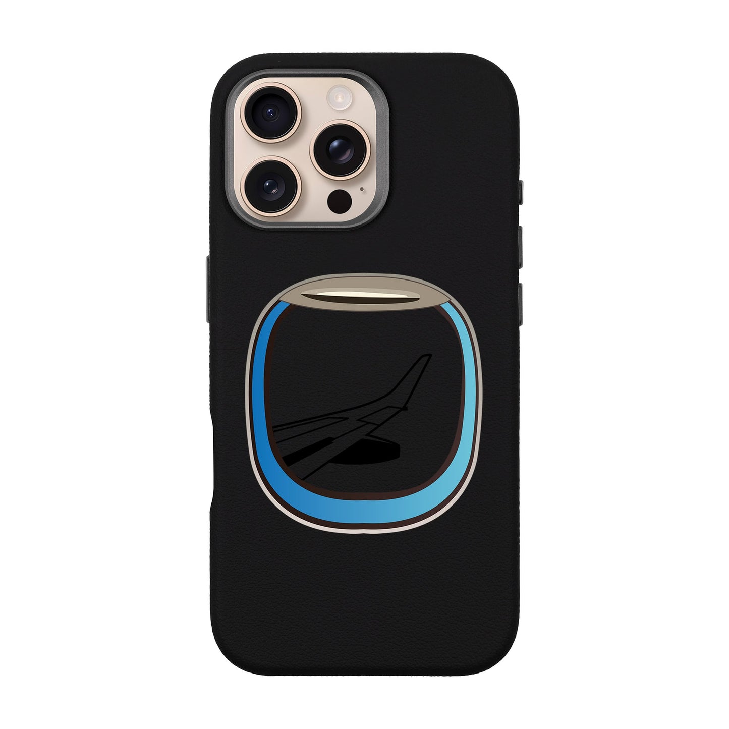 AIRCRAFT WINDOW-iPhone 16 Pro Max Leather Premium Kılıf MagSafe Özellikli