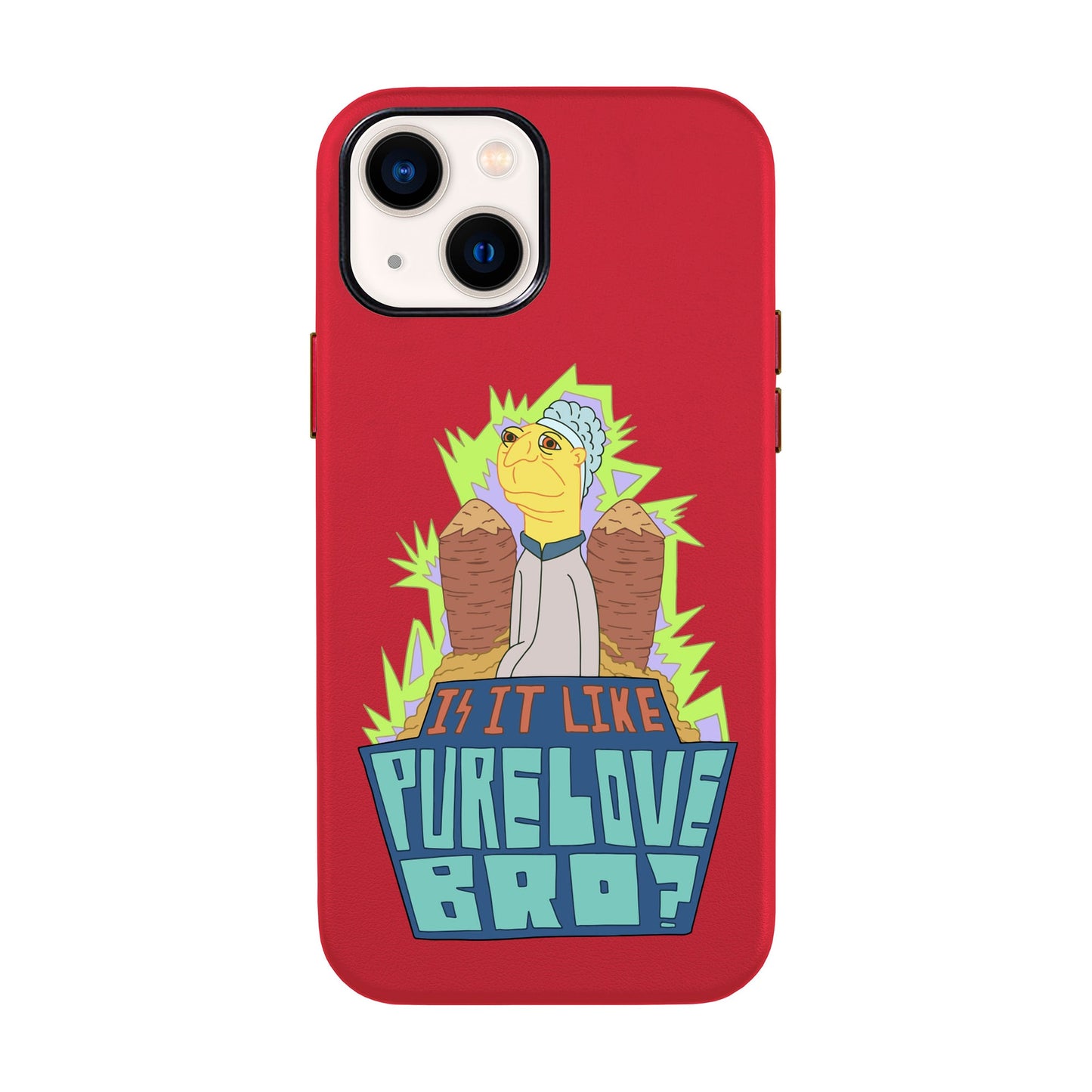 PURE LOVE-iPhone 14 Leather Kılıf
