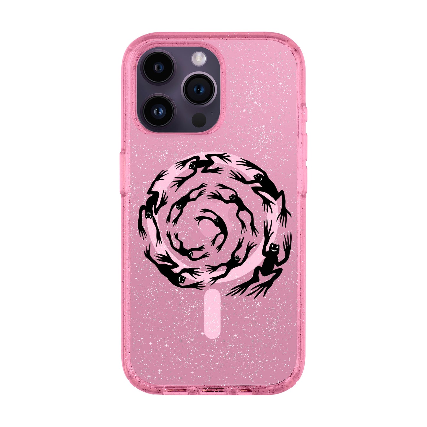 SWIRLING FROGS-iPhone 14 Pro Max Shiny Kılıf MagSafe Özellikli
