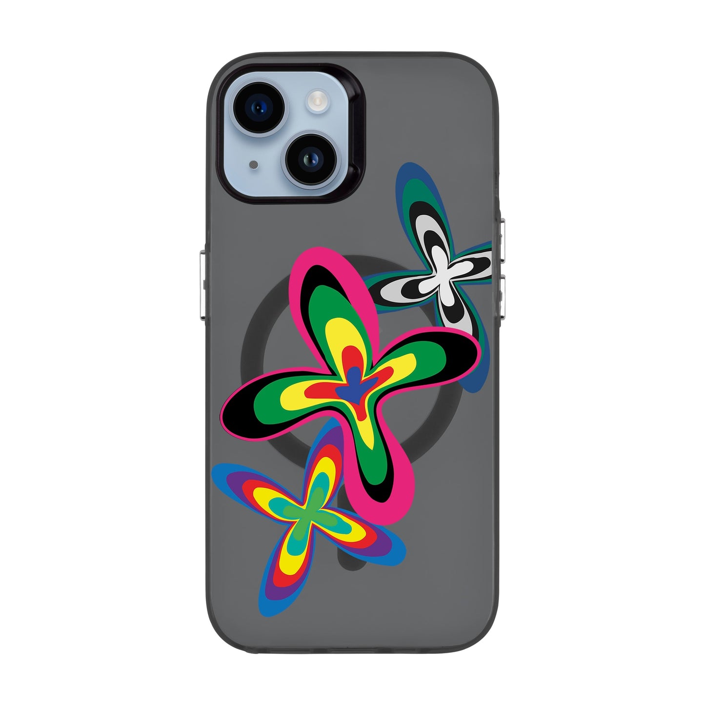 COLOR FLOWER-iPhone 14 Hold Kılıf MagSafe Özellikli