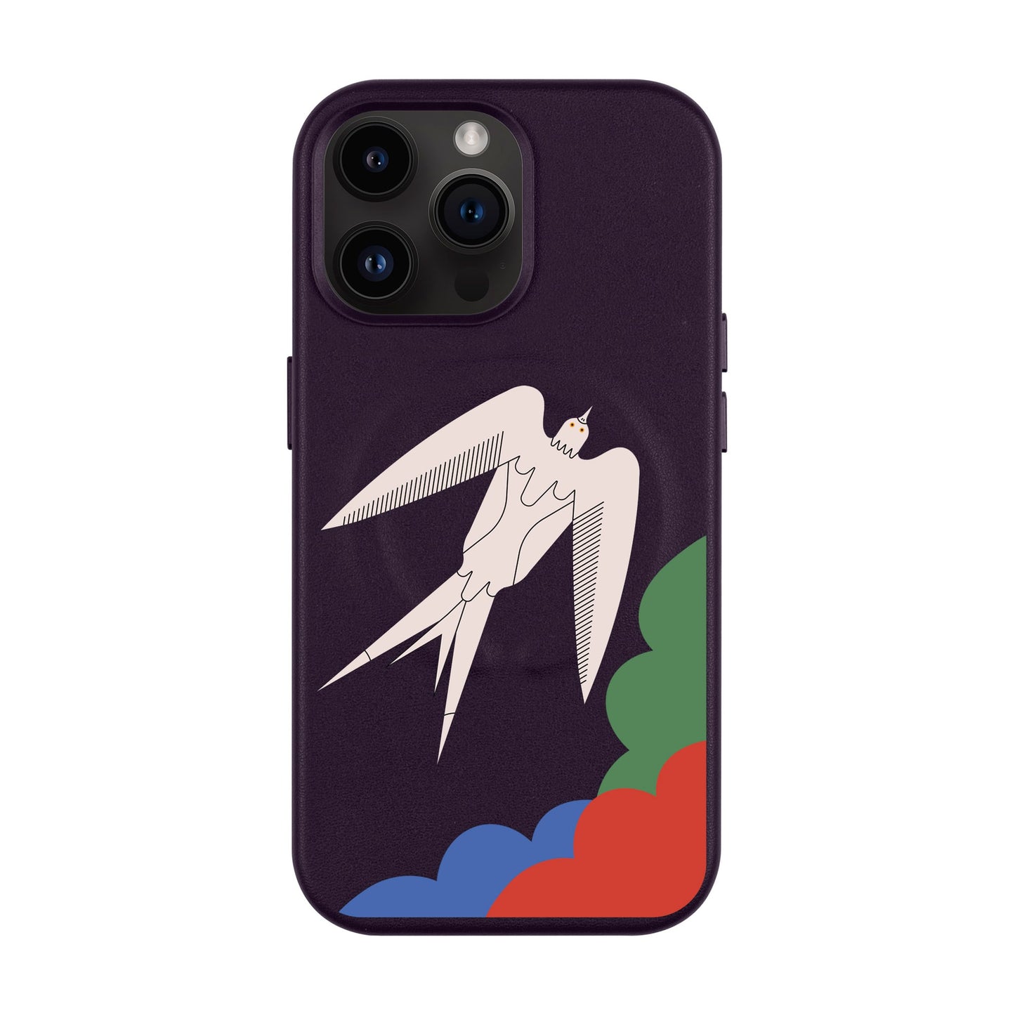 L’OISEAU LIBRE-iPhone 14 Pro Max Leather Kılıf MagSafe Özellikli