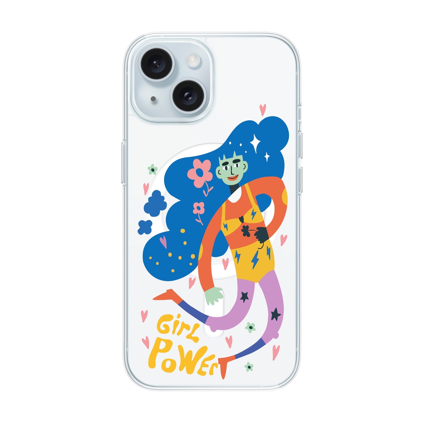 GIRL POWER-iPhone 15 Solid Kılıf MagSafe Özellikli