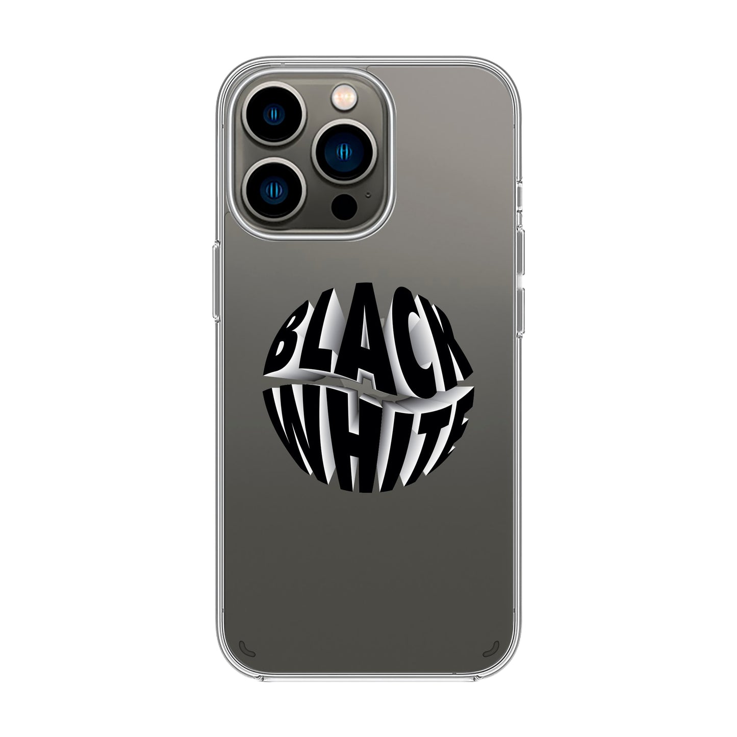 BLACK WHITE-iPhone X / Xs Solid Kılıf