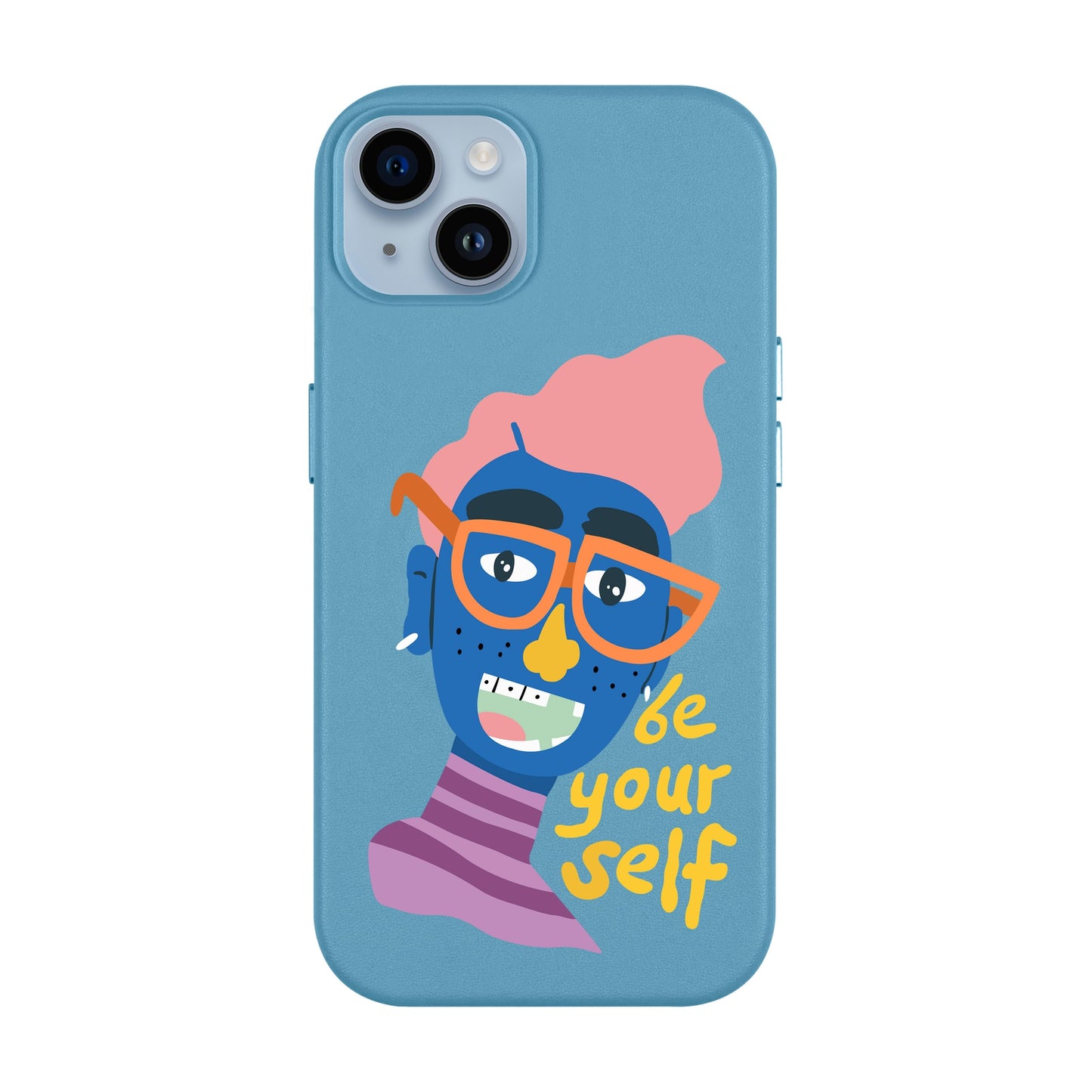 BE YOUR SELF-iPhone 14 Plus Leather Kılıf MagSafe Özellikli