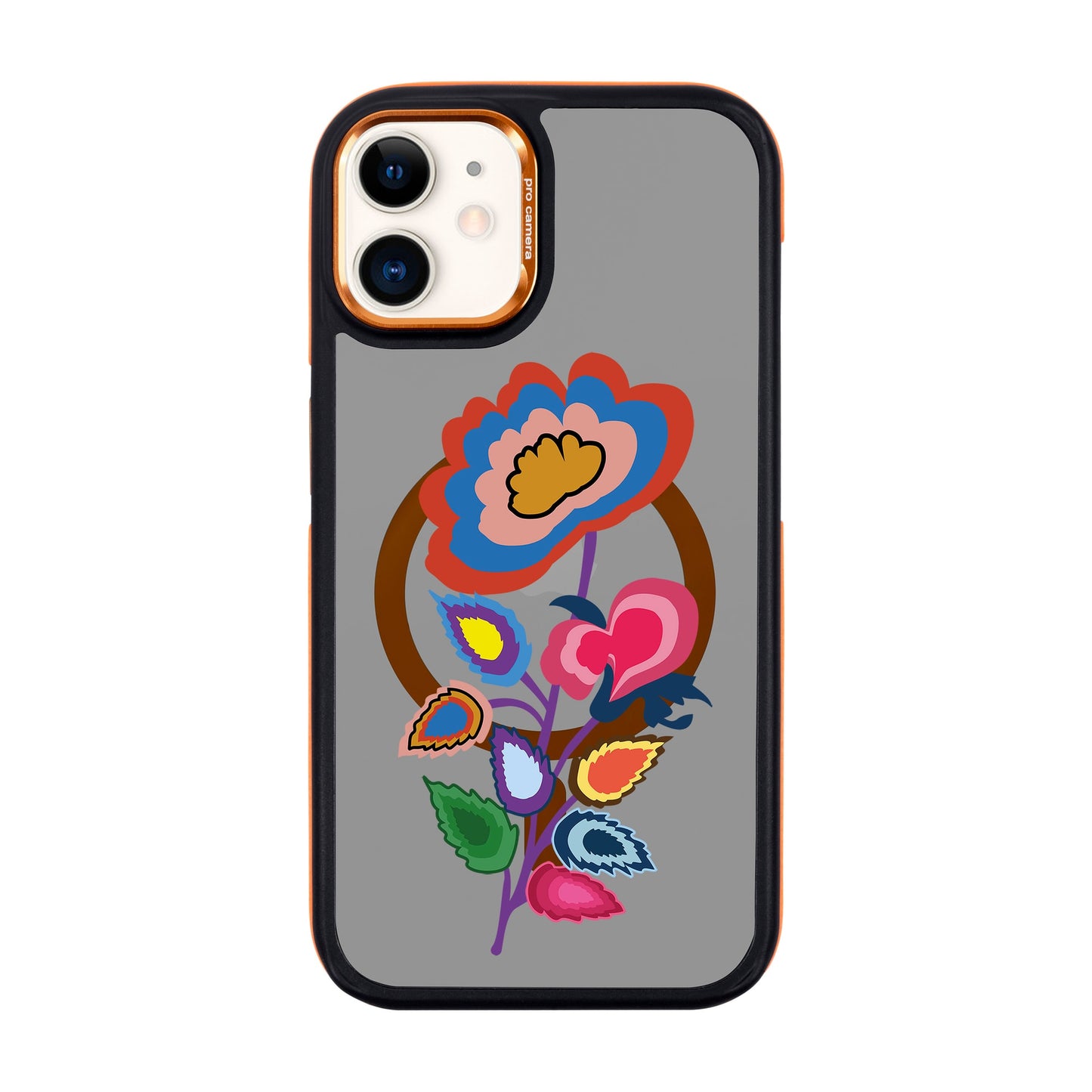 KNITTED FLOWER-iPhone 11 Dark Kılıf MagSafe Özellikli