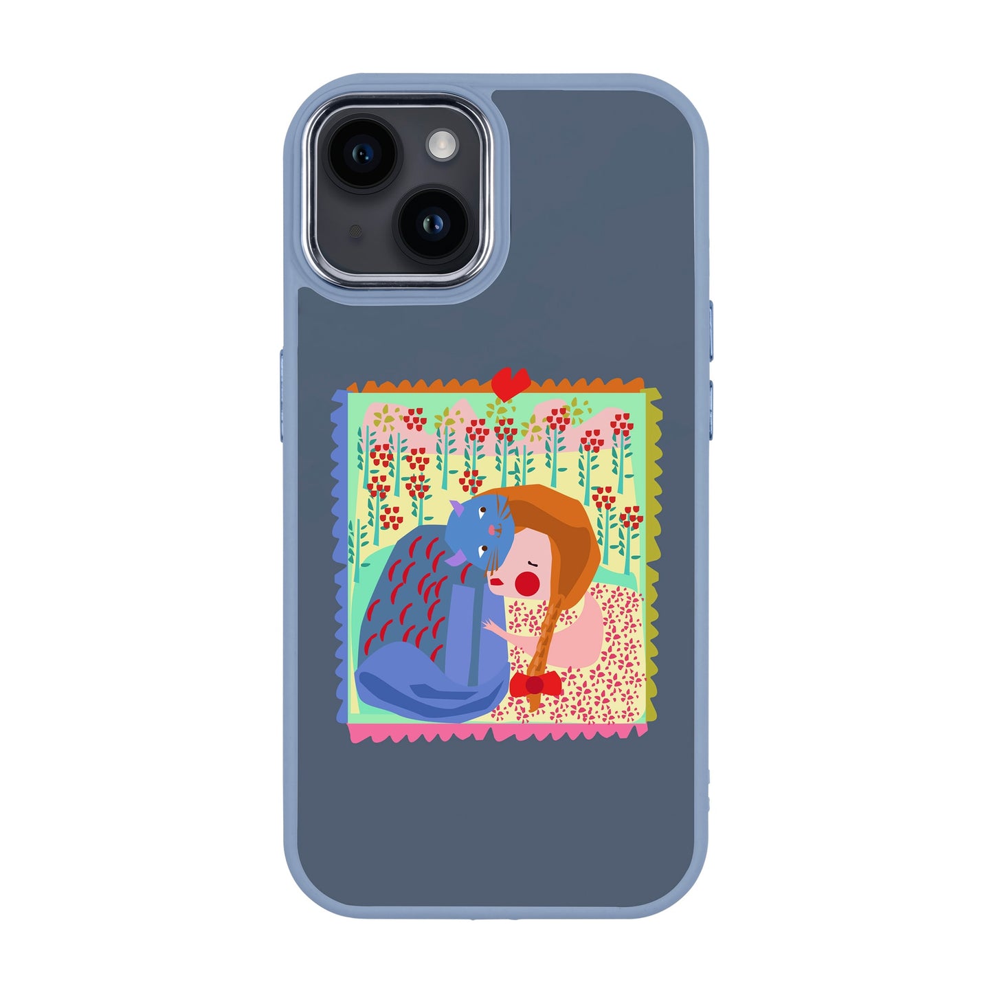 KEDİ POSTA PULU-iPhone 14 Plus Proof Kılıf