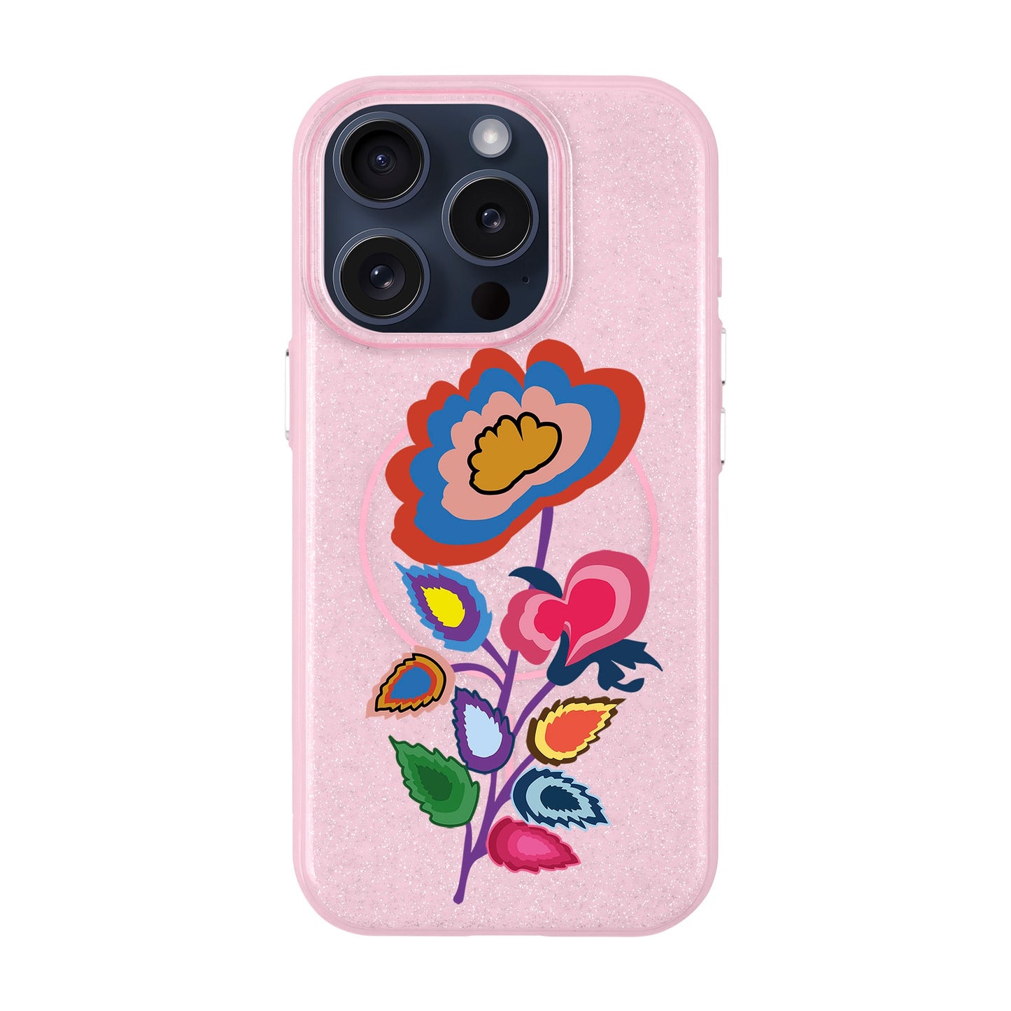 KNITTED FLOWER-iPhone 15 Pro Radiant Kılıf MagSafe Özellikli