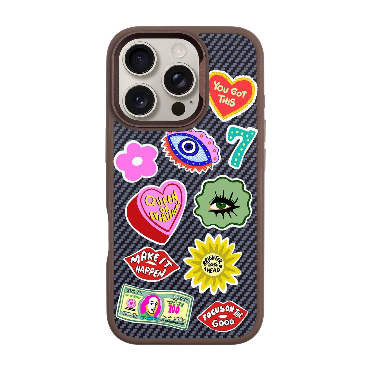HM STICKERS-iPhone 16 Pro Plaid Kılıf MagSafe Özellikli