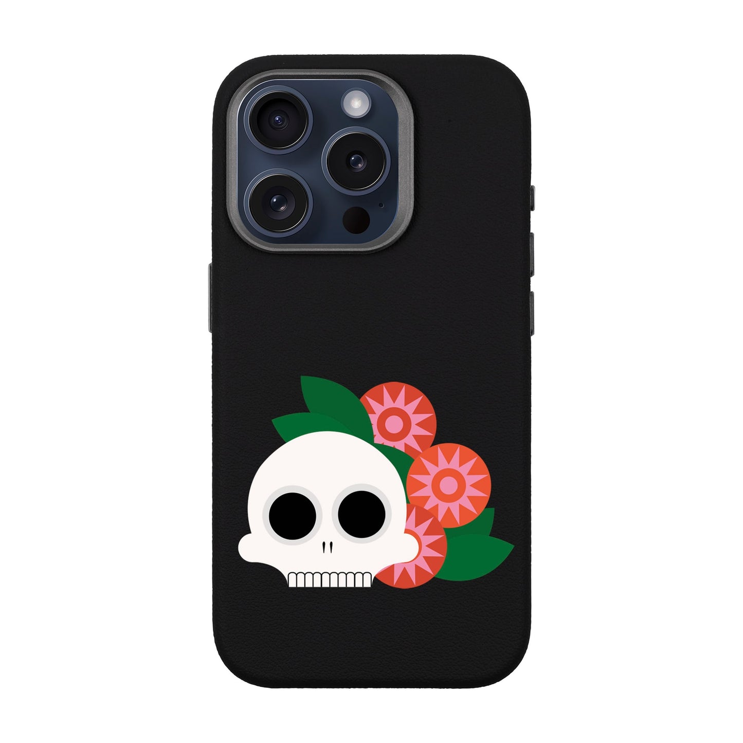 MEMENTO BLOOM-iPhone 15 Pro Leather Premium Kılıf MagSafe Özellikli