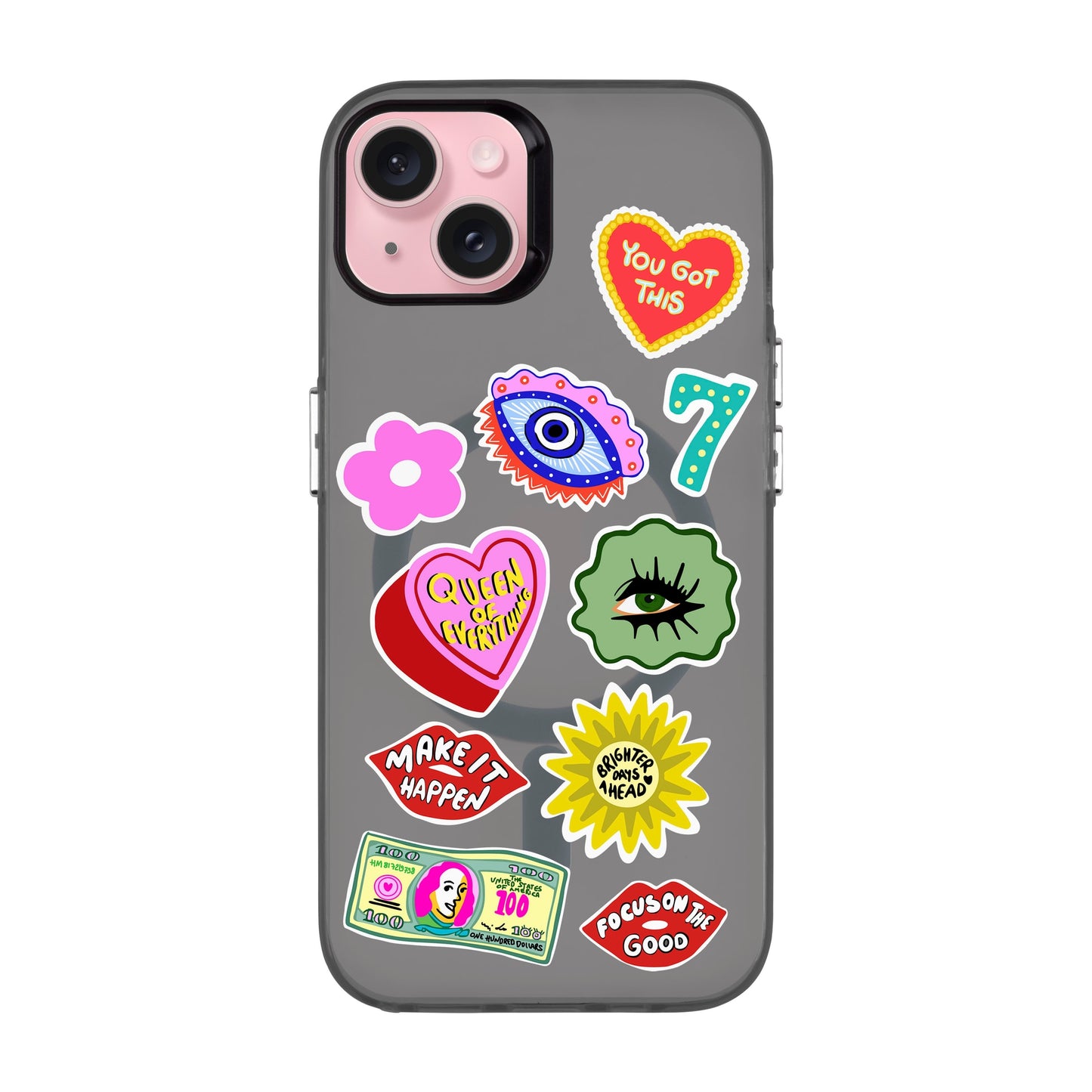 HM STICKERS-iPhone 15 Plus Hold Kılıf MagSafe Özellikli