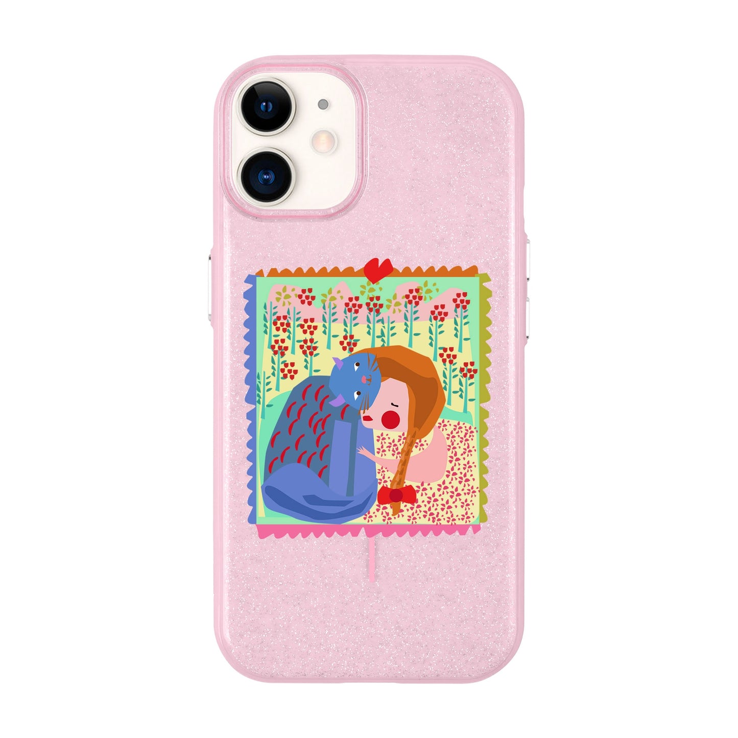 KEDİ POSTA PULU-iPhone 11 Radiant Kılıf MagSafe Özellikli