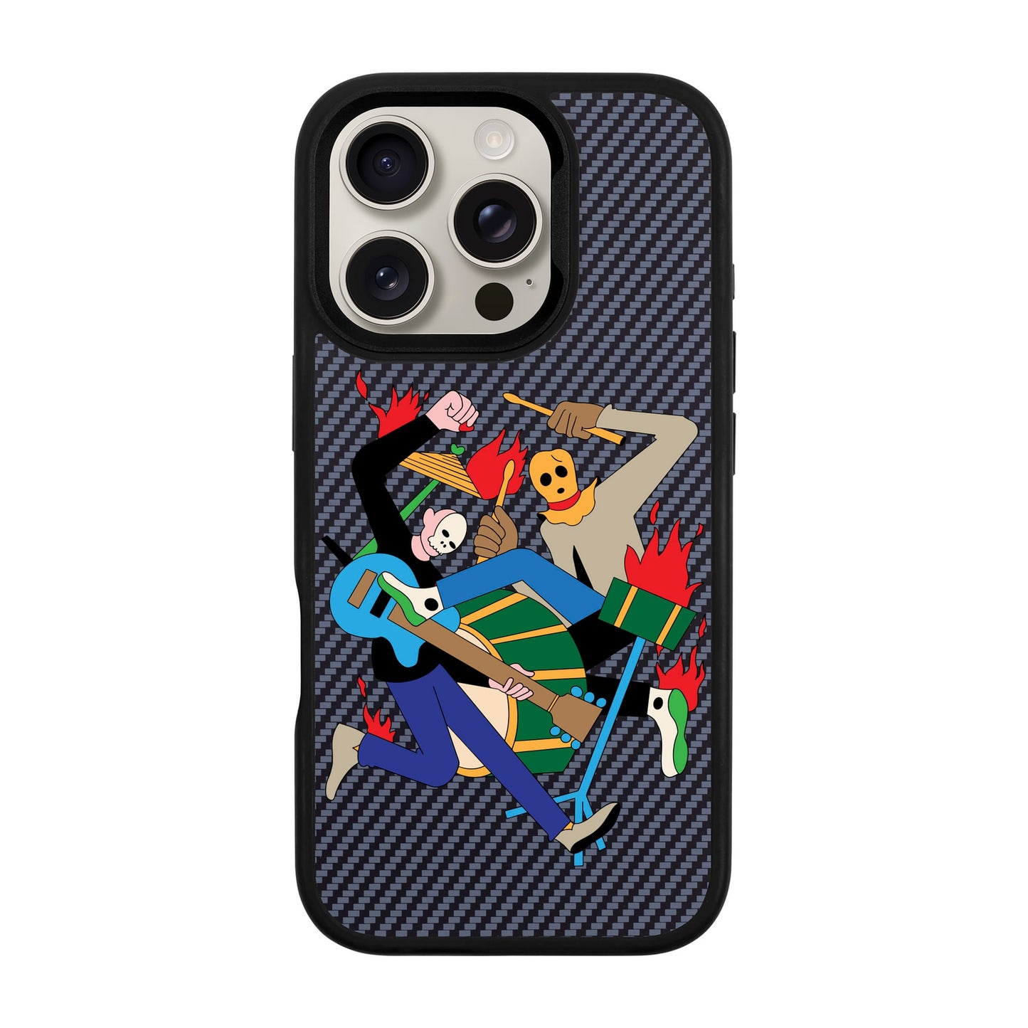 MONSTER MASH-iPhone 16 Pro Plaid Kılıf MagSafe Özellikli