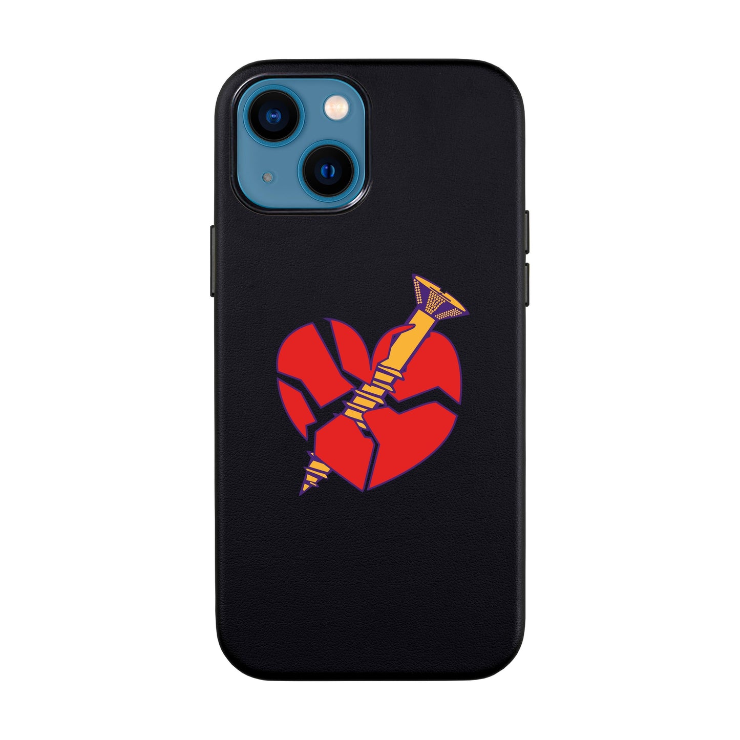 BROKEN HEART-iPhone 14 Leather Kılıf