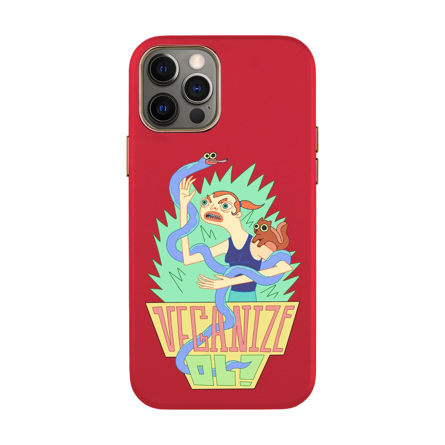 VEGANİZE-iPhone 11 Pro Max Leather Kılıf