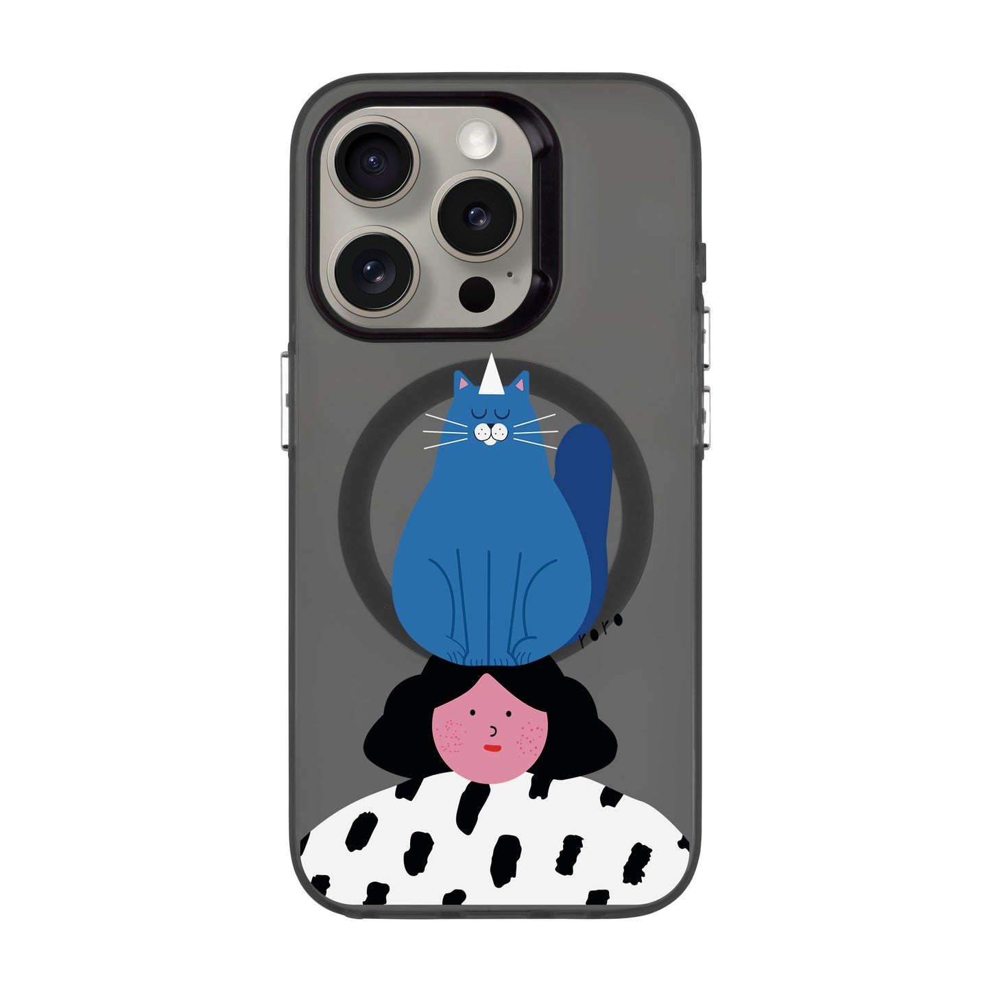 NAUGHTY CAT-iPhone 15 Pro Hold Kılıf MagSafe Özellikli