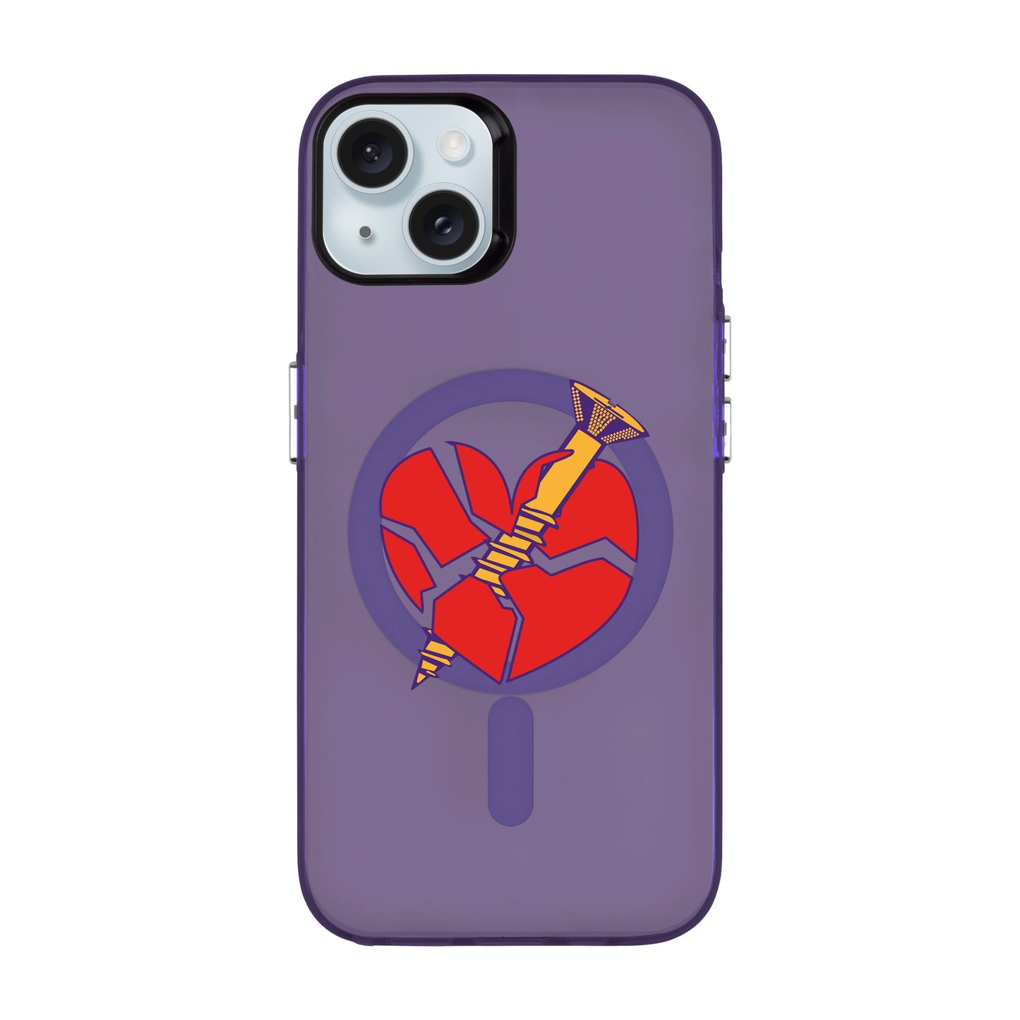 BROKEN HEART-iPhone 15 Plus Hold Kılıf MagSafe Özellikli