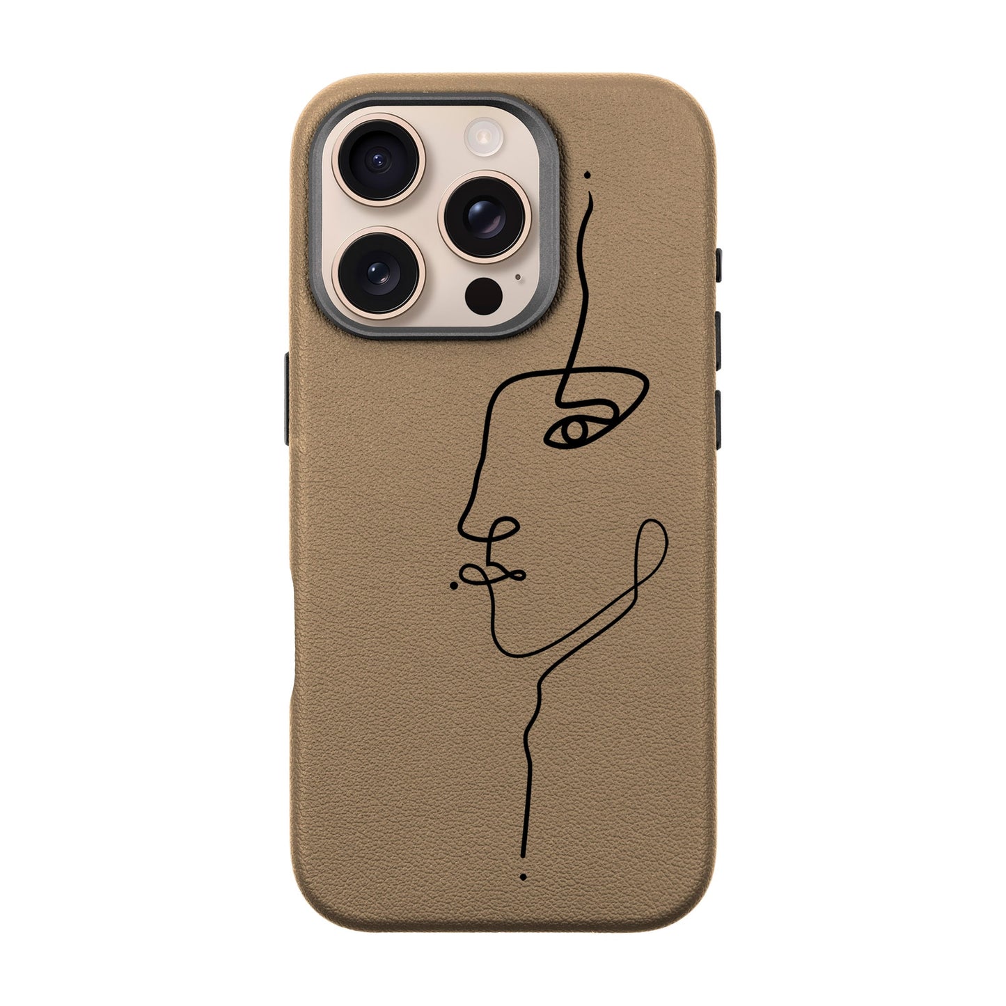 FACE-iPhone 16 Pro Leather Premium Kılıf MagSafe Özellikli
