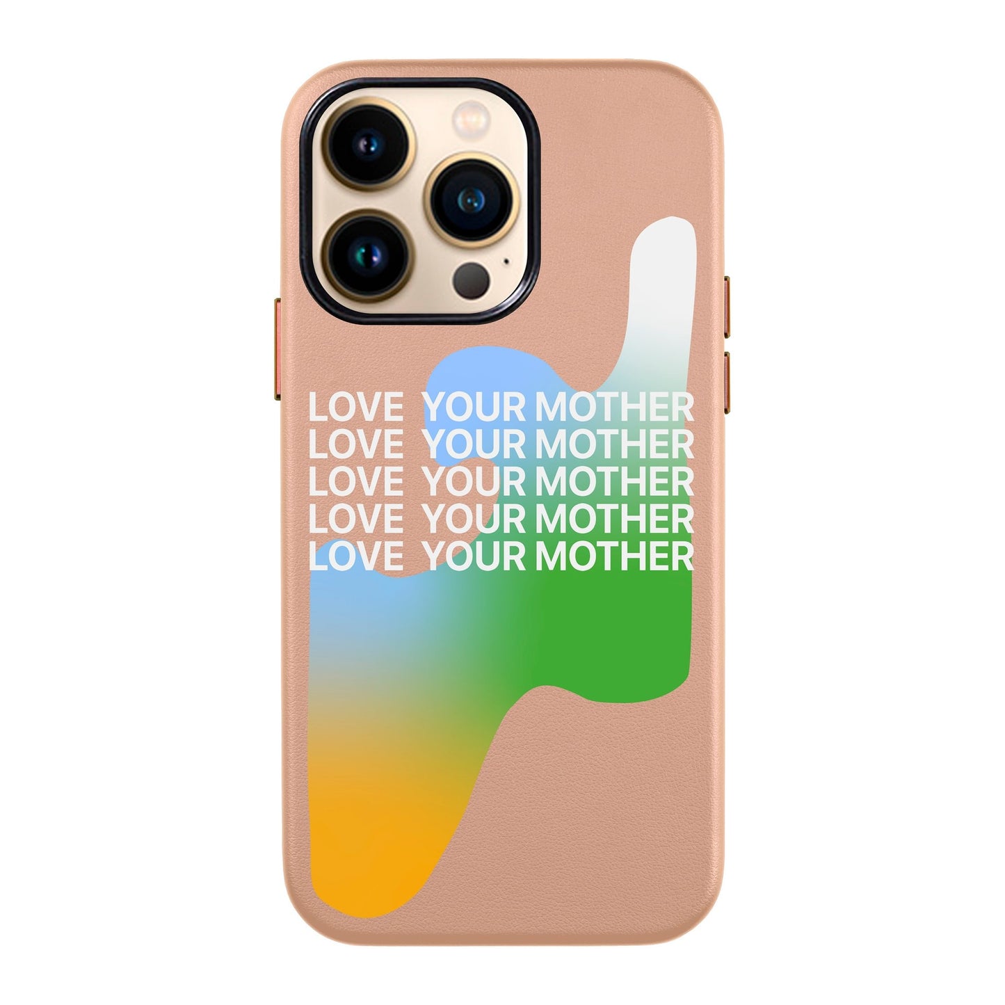 LOVE YOUR MOTHER-iPhone 13 Pro Max Leather Kılıf