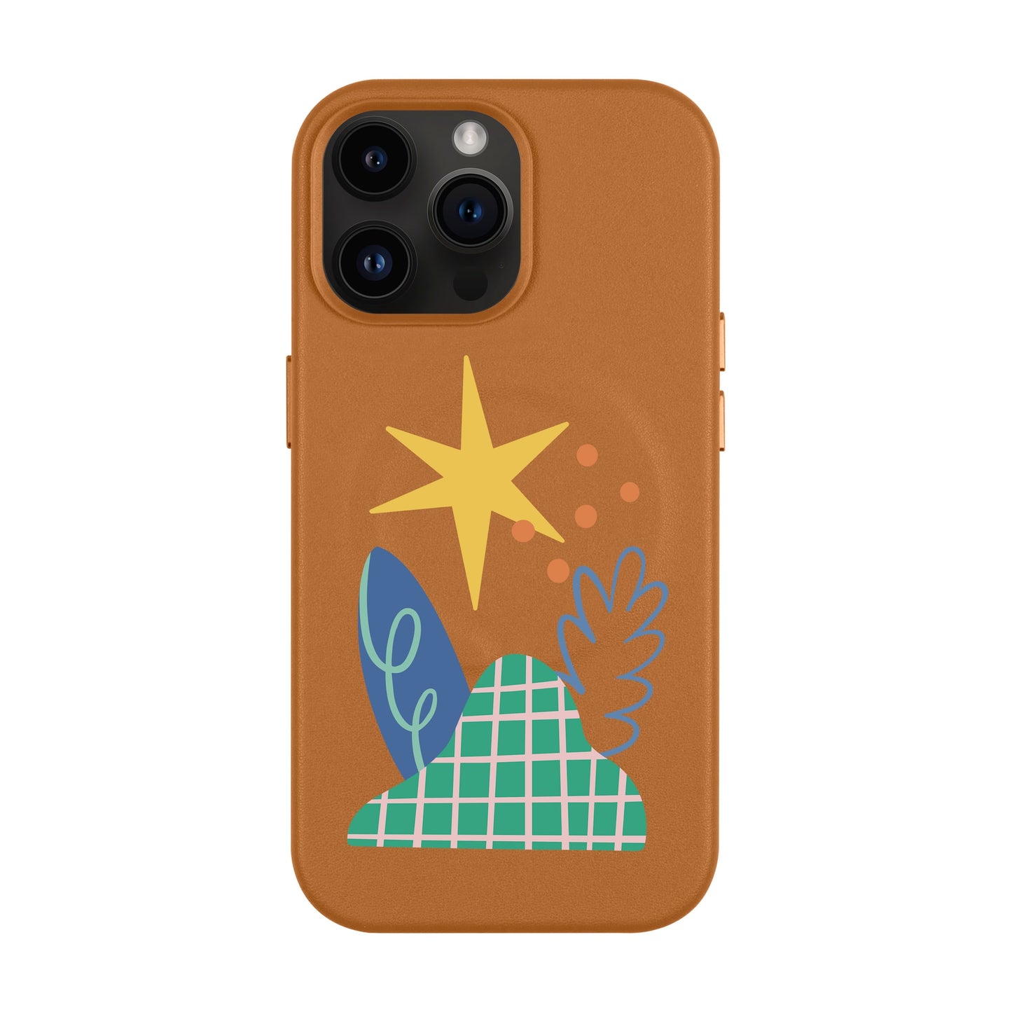 LITTLE NATURE-iPhone 14 Pro Max Leather Kılıf MagSafe Özellikli