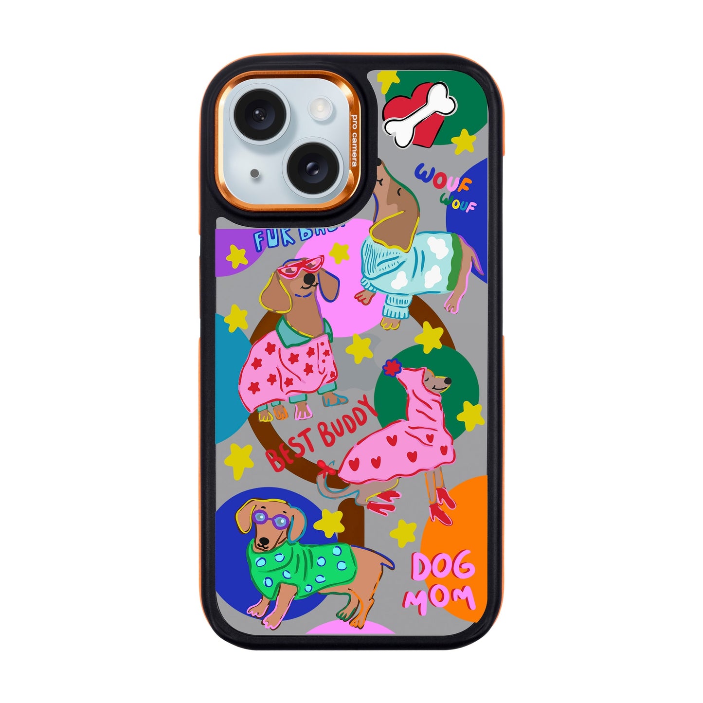DOG MOM-iPhone 15 Dark Kılıf MagSafe Özellikli