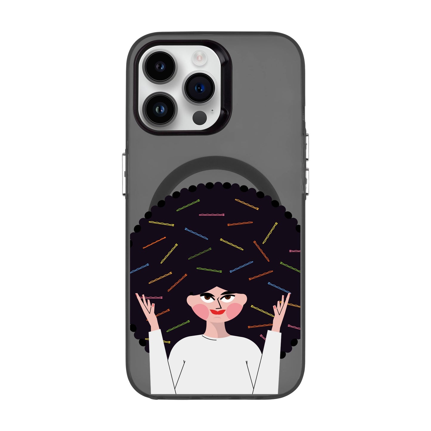 TANGLES OF HAPPINESS-iPhone 13 Pro Max Hold Kılıf MagSafe Özellikli