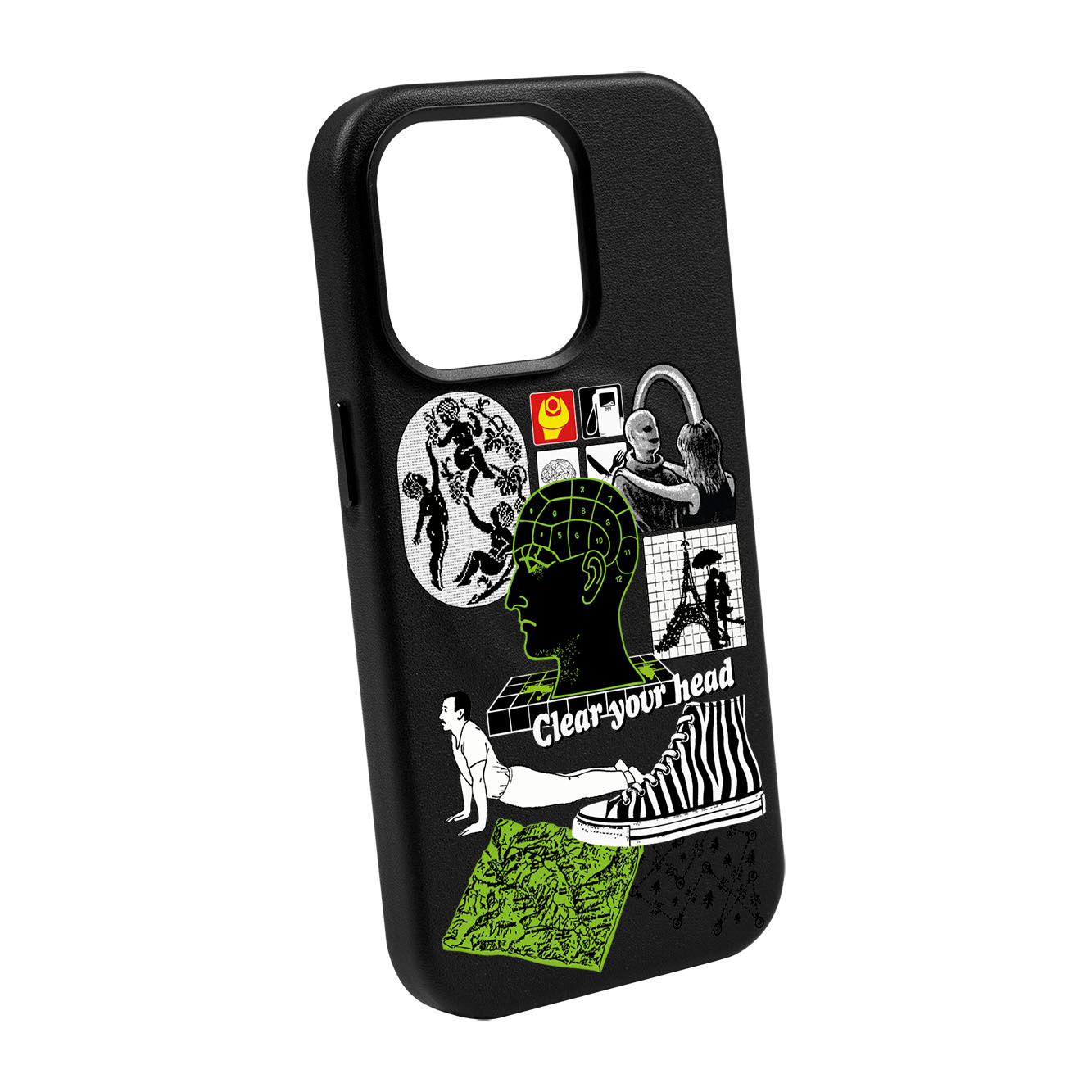 CLEAR YOUR HEAD-iPhone 14 Pro Max Leather Kılıf MagSafe Özellikli