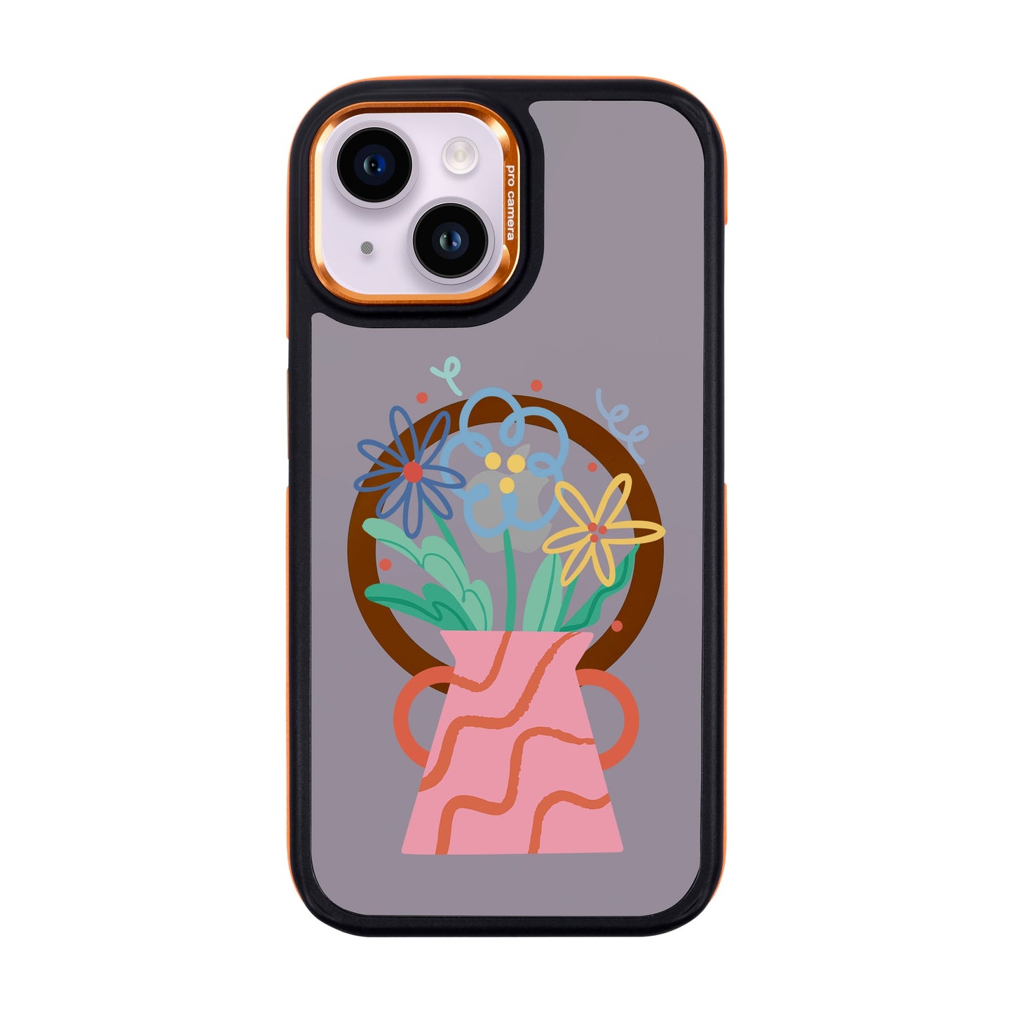 PINK VASE-iPhone 14 Dark Kılıf MagSafe Özellikli