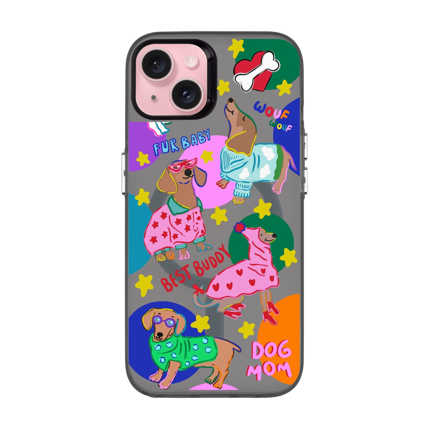 DOG MOM-iPhone 15 Plus Hold Kılıf MagSafe Özellikli