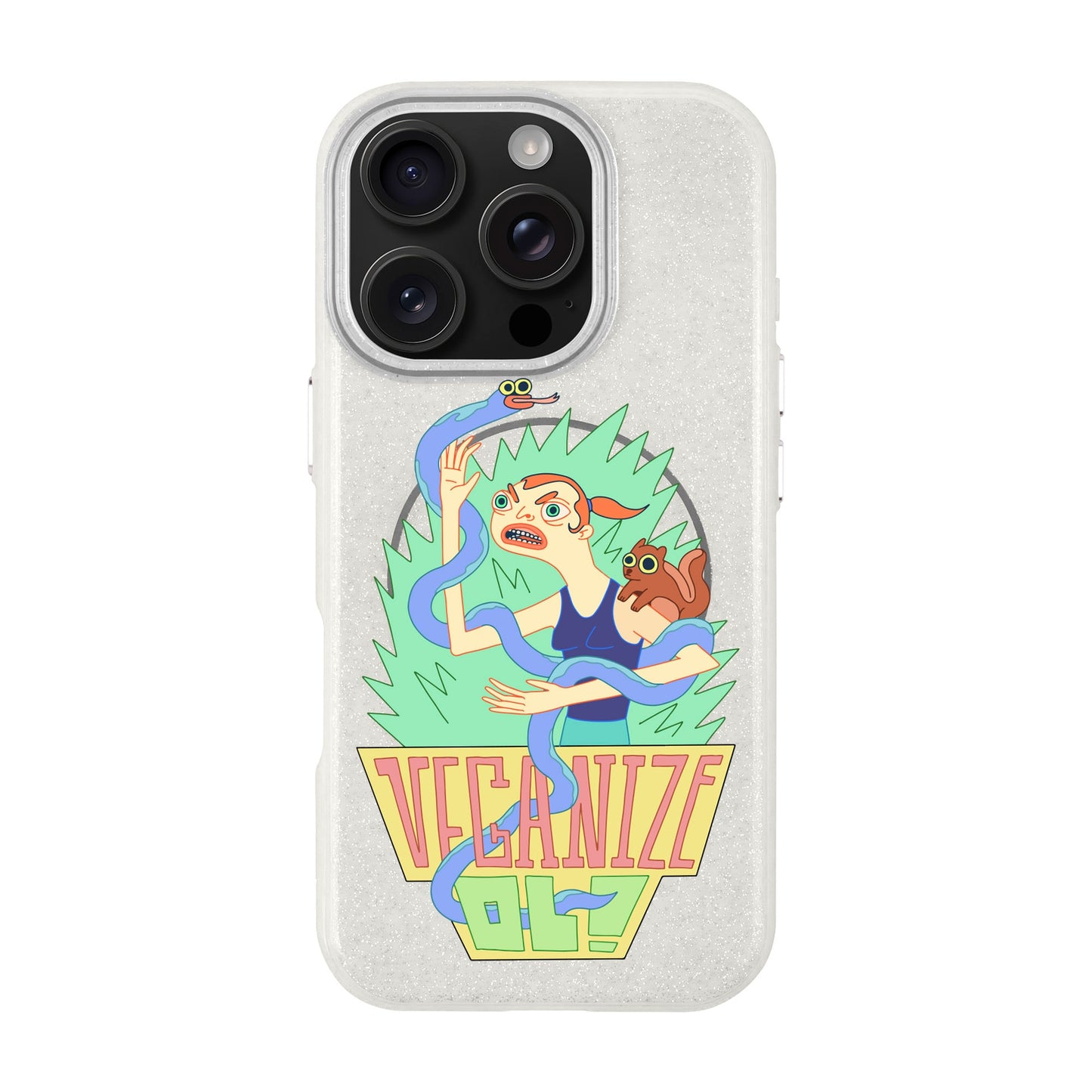 VEGANİZE-iPhone 16 Pro Radiant Kılıf MagSafe Özellikli
