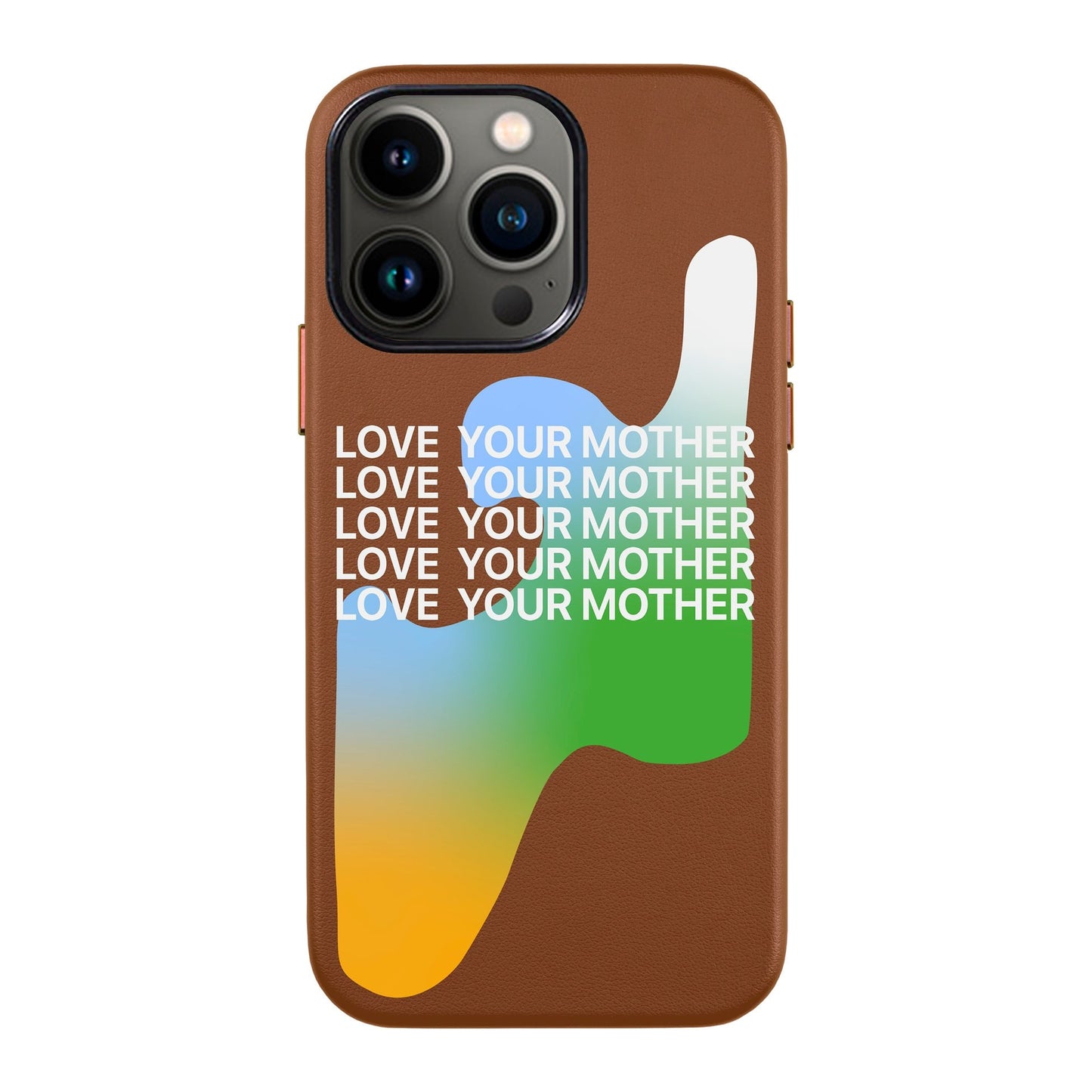 LOVE YOUR MOTHER-iPhone 13 Pro Max Leather Kılıf