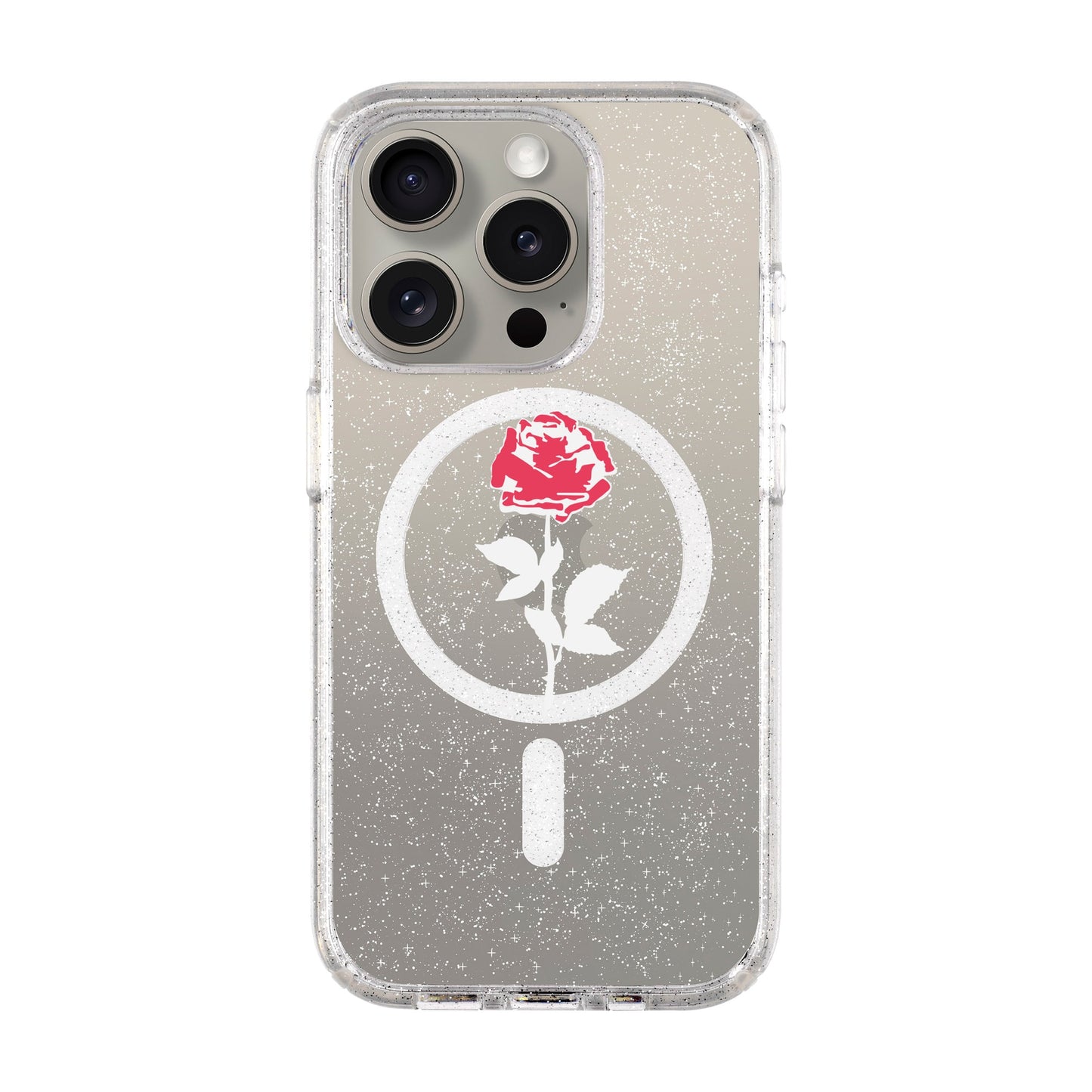 NATUREL ROSE-iPhone 15 Pro Shiny Kılıf MagSafe Özellikli