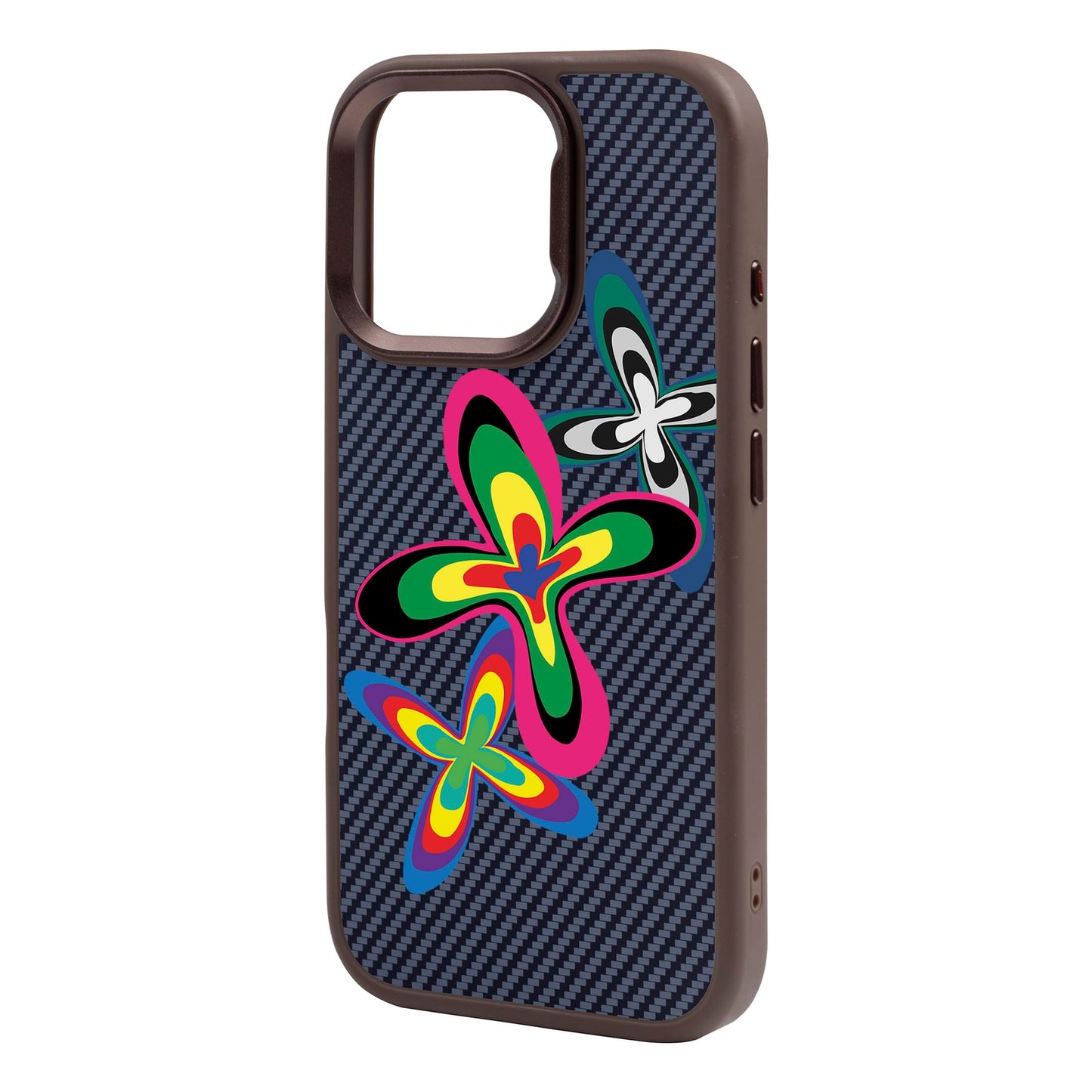 COLOR FLOWER-iPhone 16 Pro Max Plaid Kılıf MagSafe Özellikli