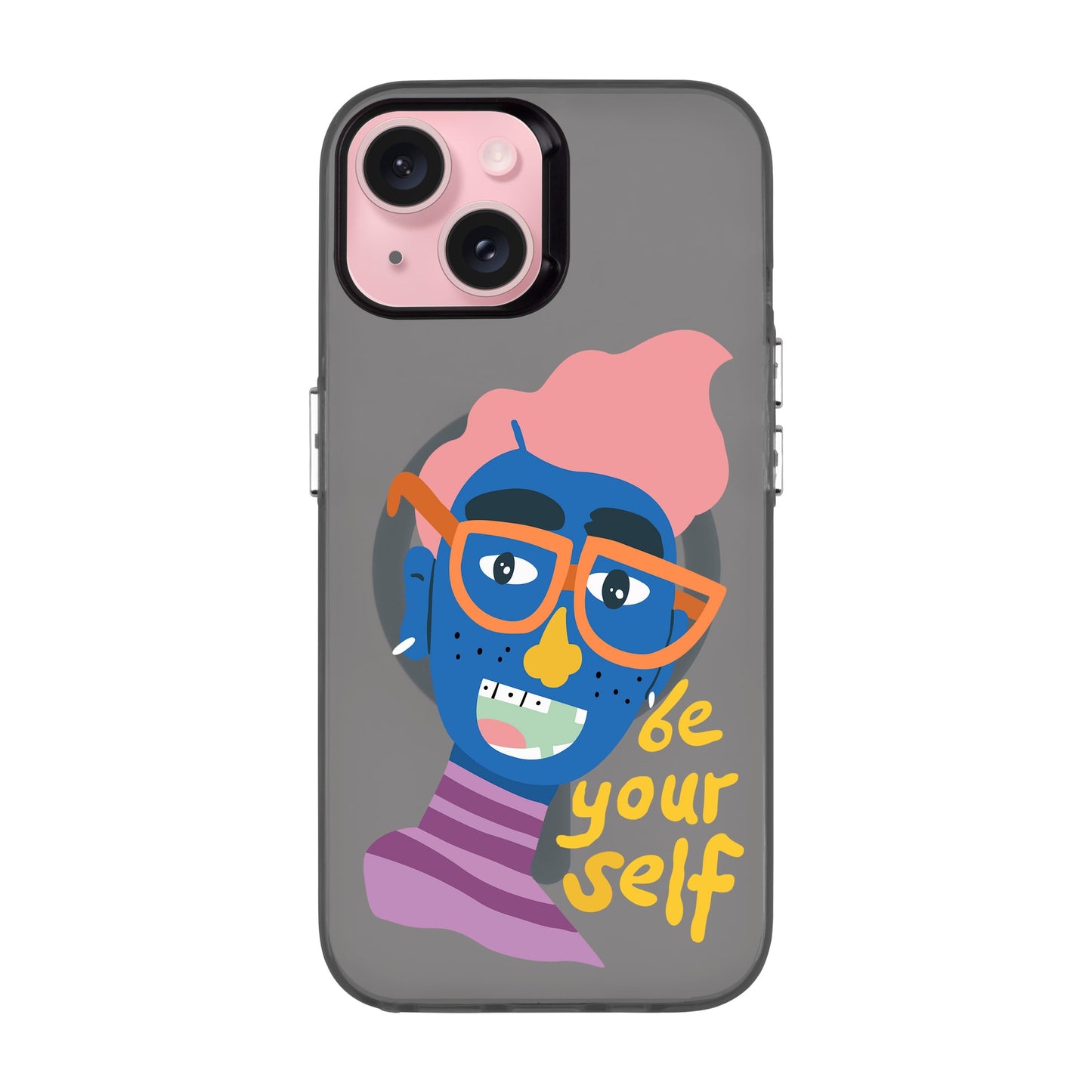 BE YOUR SELF-iPhone 15 Hold Kılıf MagSafe Özellikli