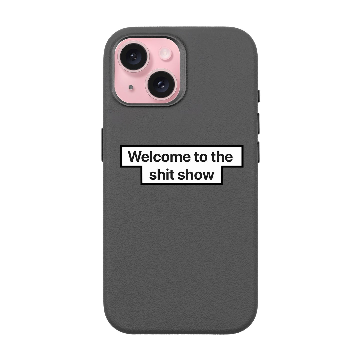 WELCOME-iPhone 15 Leather Premium Kılıf MagSafe Özellikli