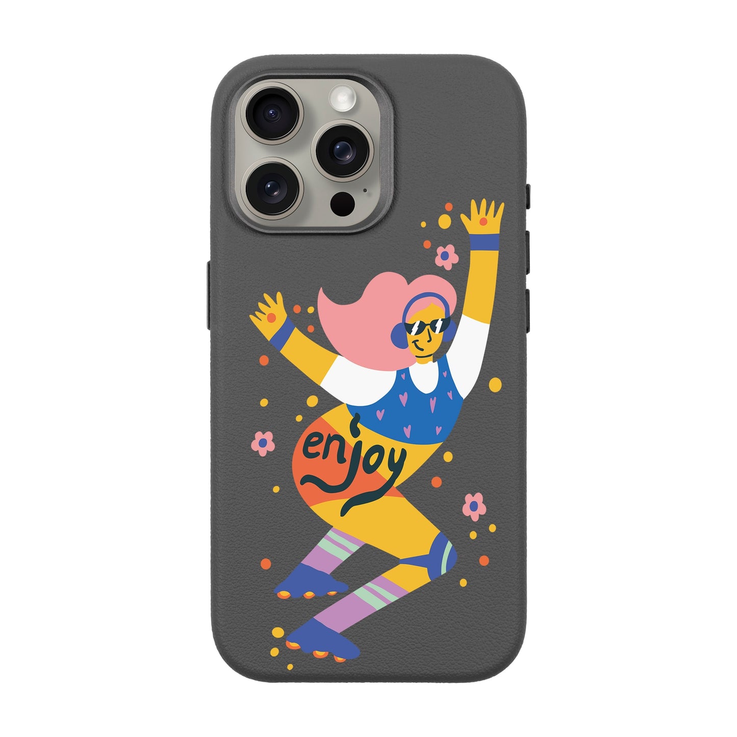 ENJOY-iPhone 15 Pro Max Leather Premium Kılıf MagSafe Özellikli