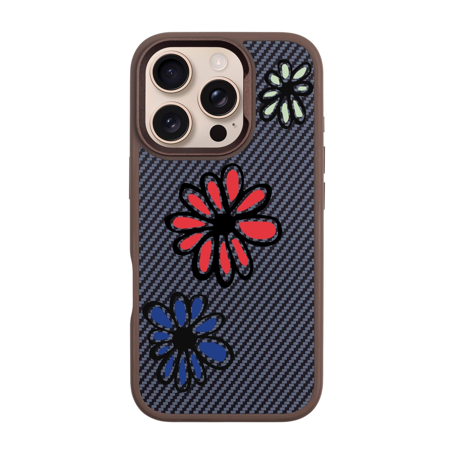 FLORIST-iPhone 16 Pro Plaid Kılıf MagSafe Özellikli