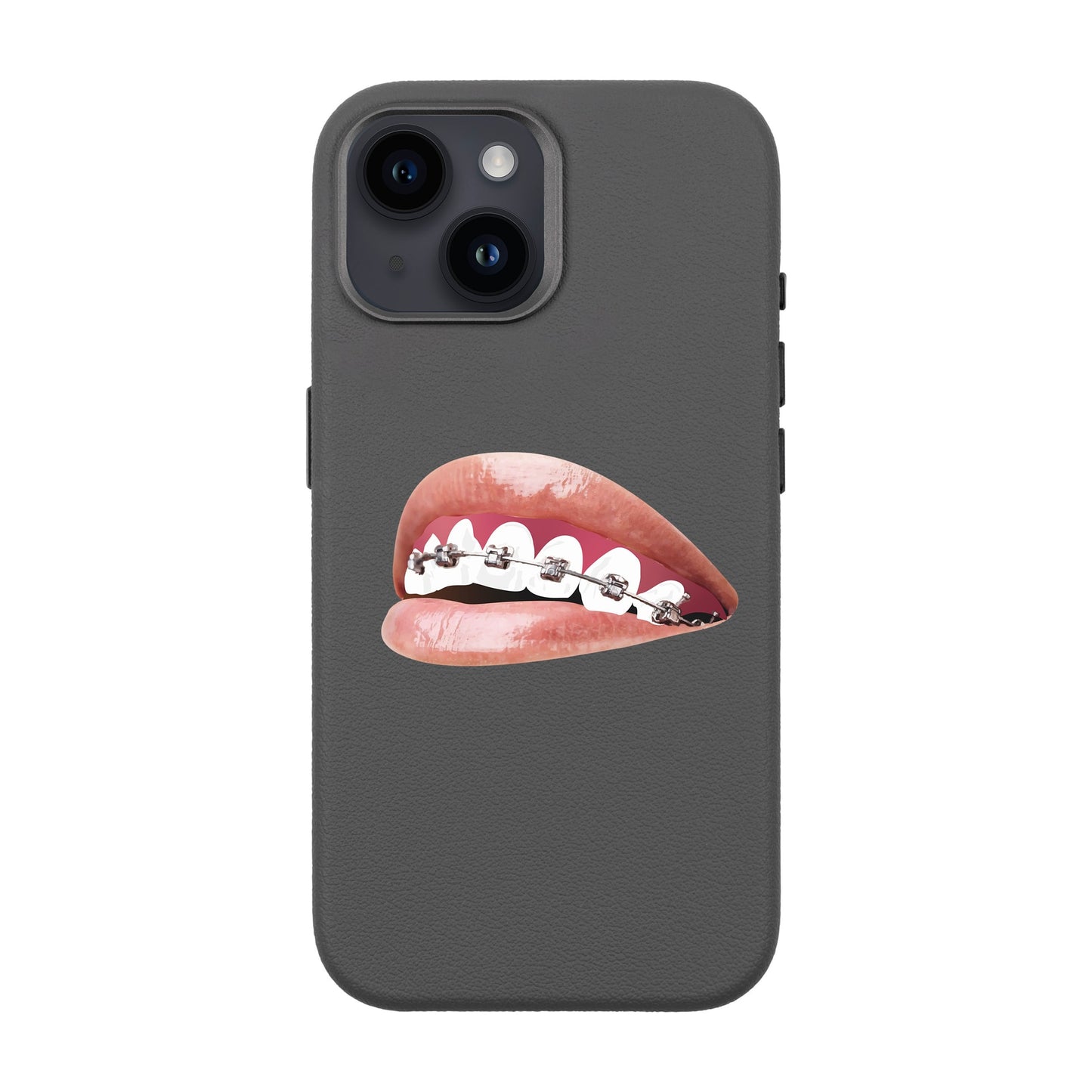 ORTHODONTIST-iPhone 14 Leather Premium Kılıf MagSafe Özellikli