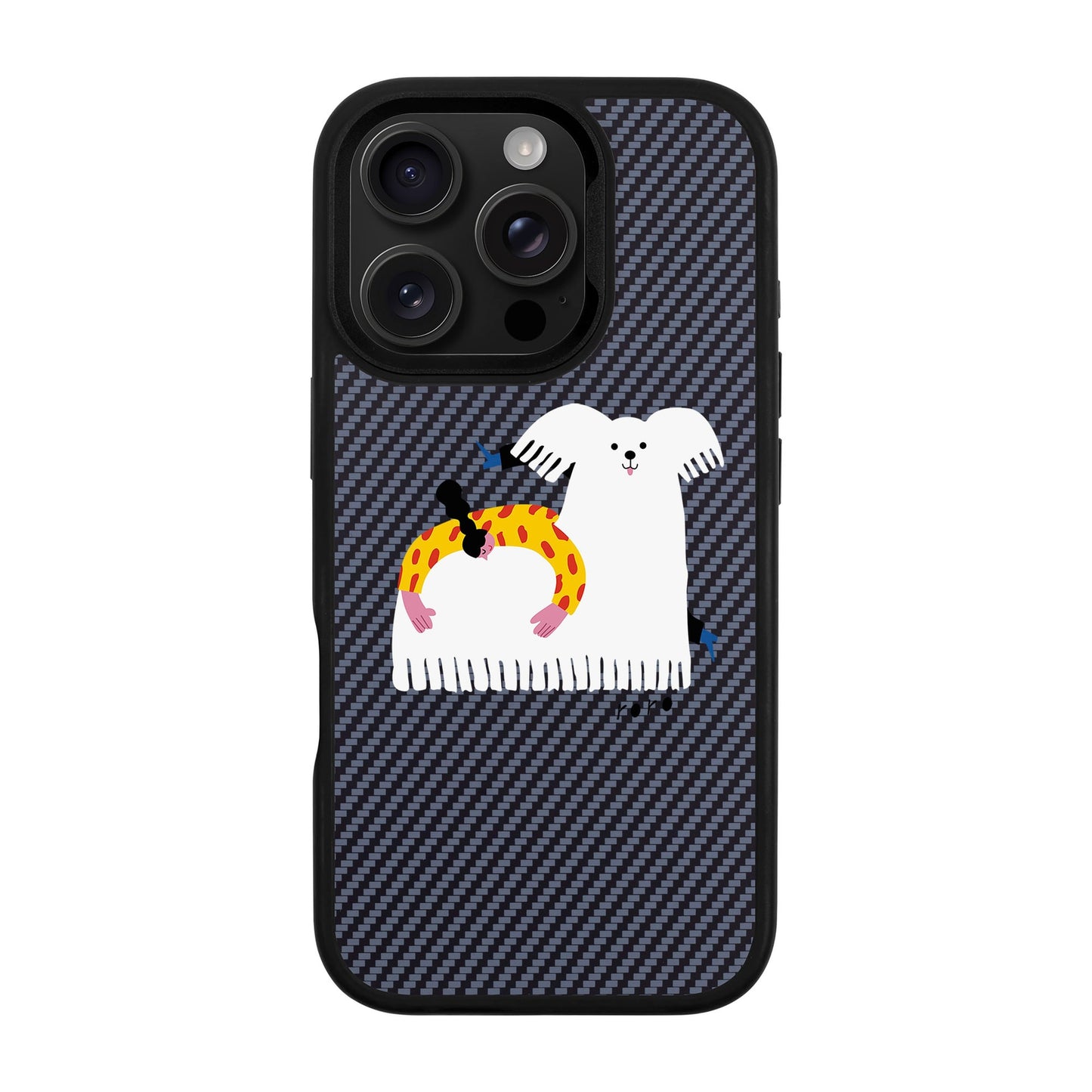 FANCY DOG-iPhone 16 Pro Plaid Kılıf MagSafe Özellikli