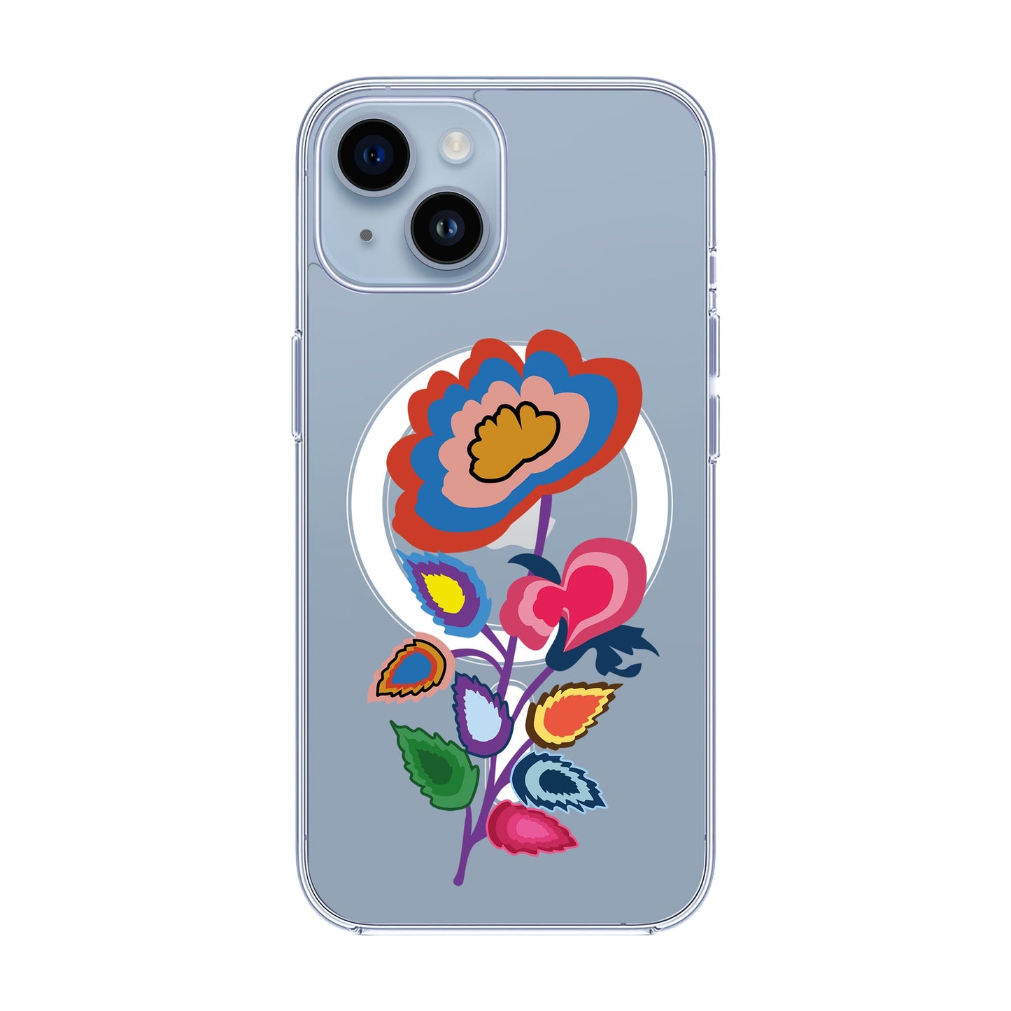 KNITTED FLOWER-iPhone 13 Pro Max Solid Kılıf MagSafe Özellikli