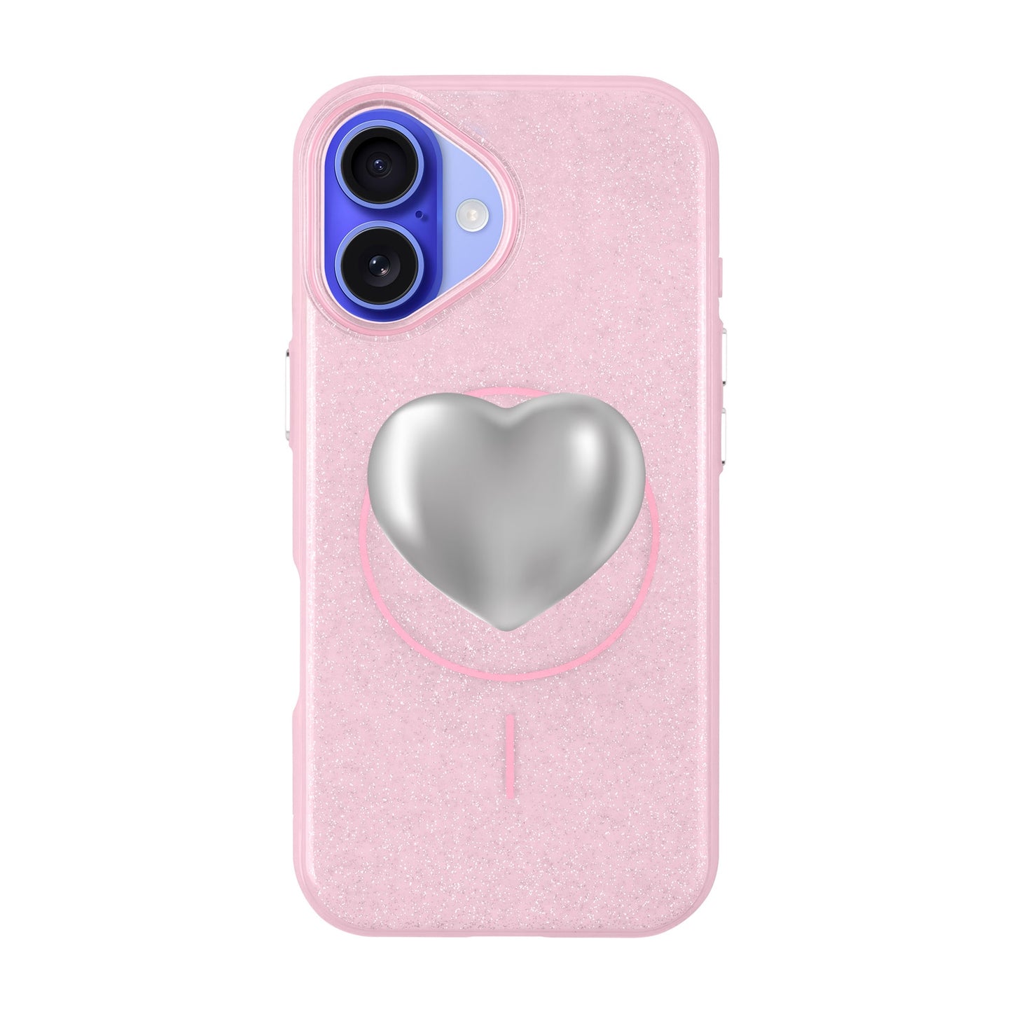 SILVER HEART-iPhone 16 Plus Radiant Kılıf MagSafe Özellikli