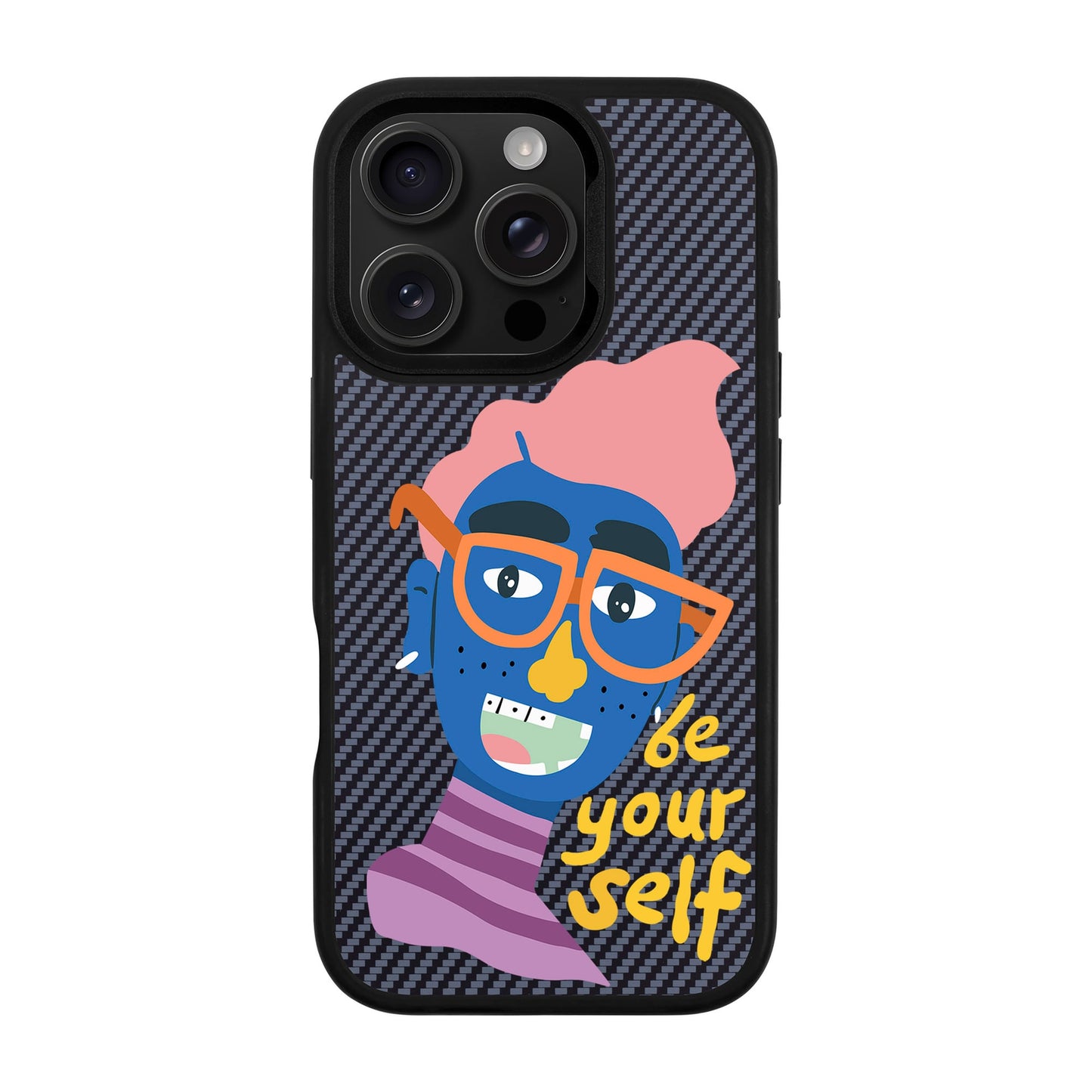 BE YOUR SELF-iPhone 16 Pro Plaid Kılıf MagSafe Özellikli
