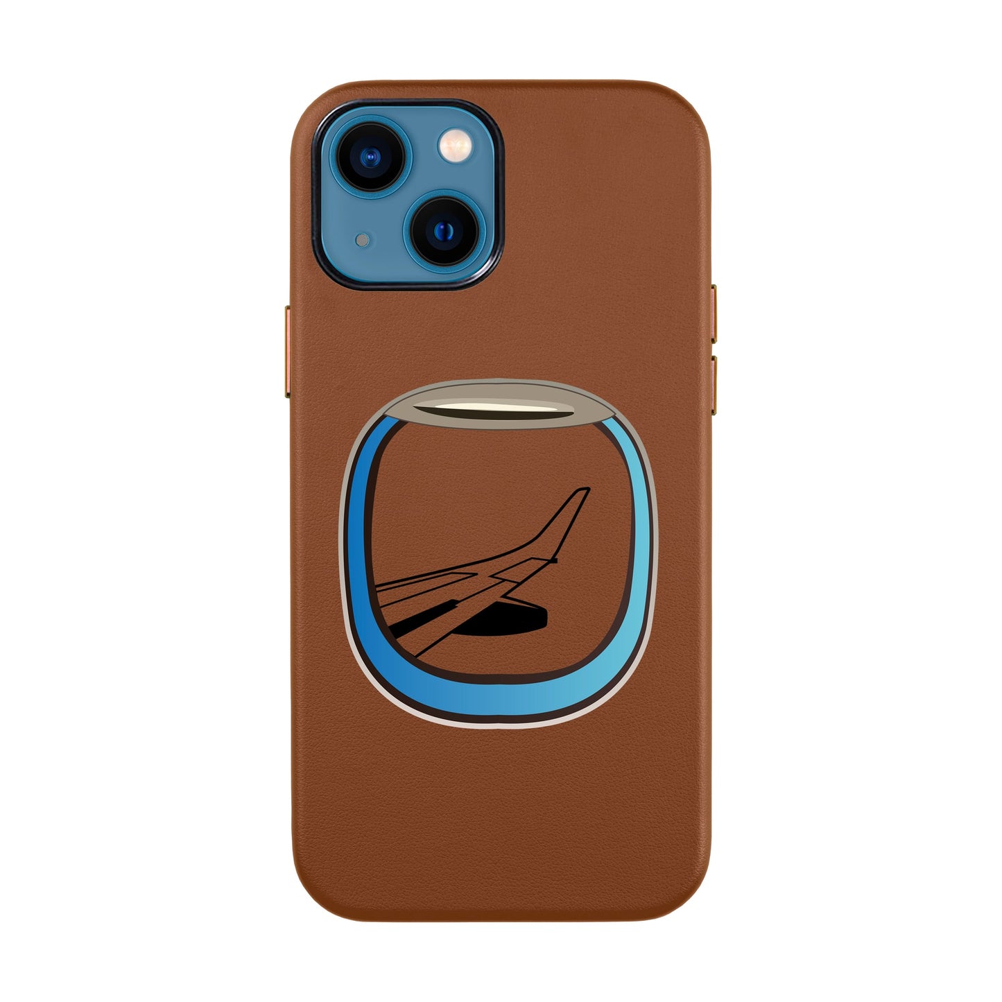AIRCRAFT WINDOW-iPhone 13 Leather Kılıf