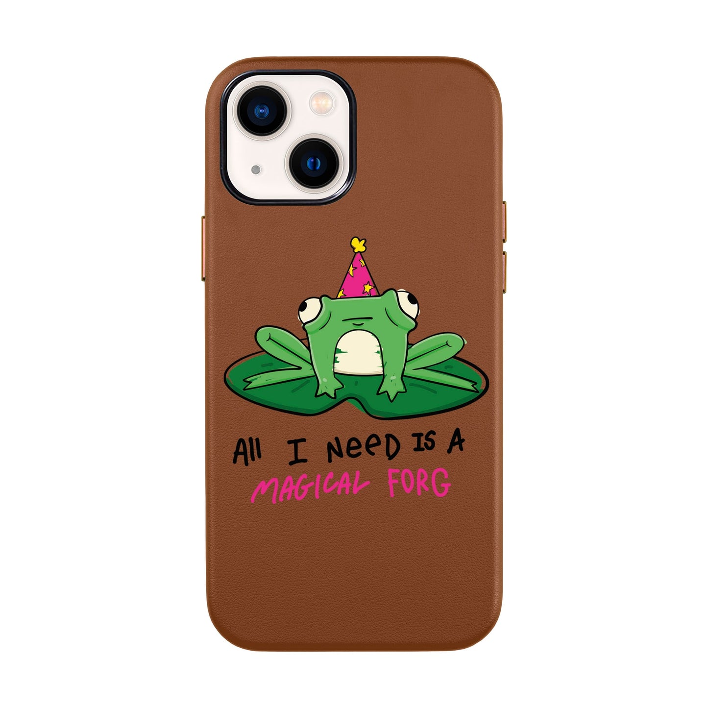 FORG-iPhone 14 Leather Kılıf