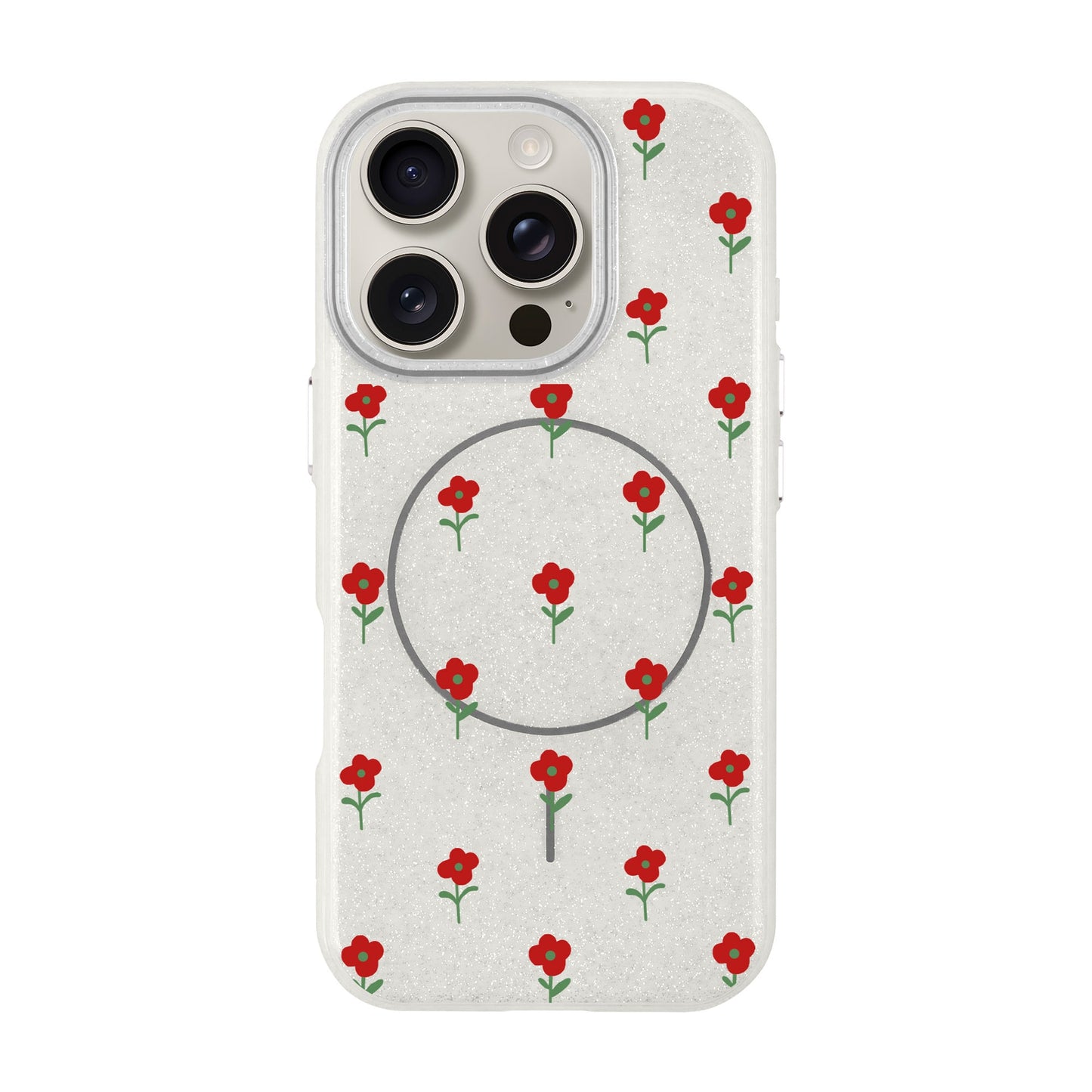 FLOWER POWER-iPhone 16 Pro Radiant Kılıf MagSafe Özellikli