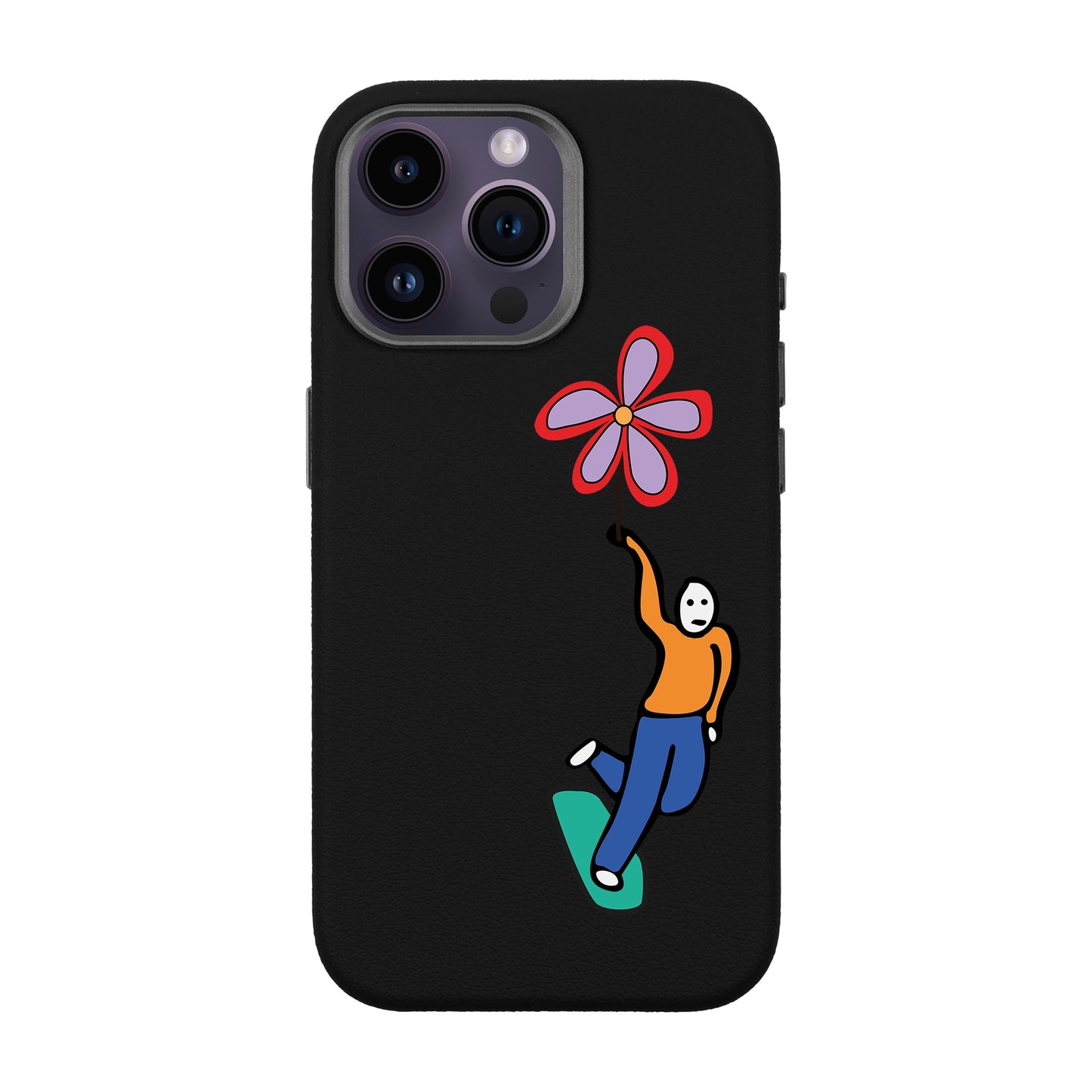SKATEBOARDER-iPhone 14 Pro Max Leather Premium Kılıf MagSafe Özellikli