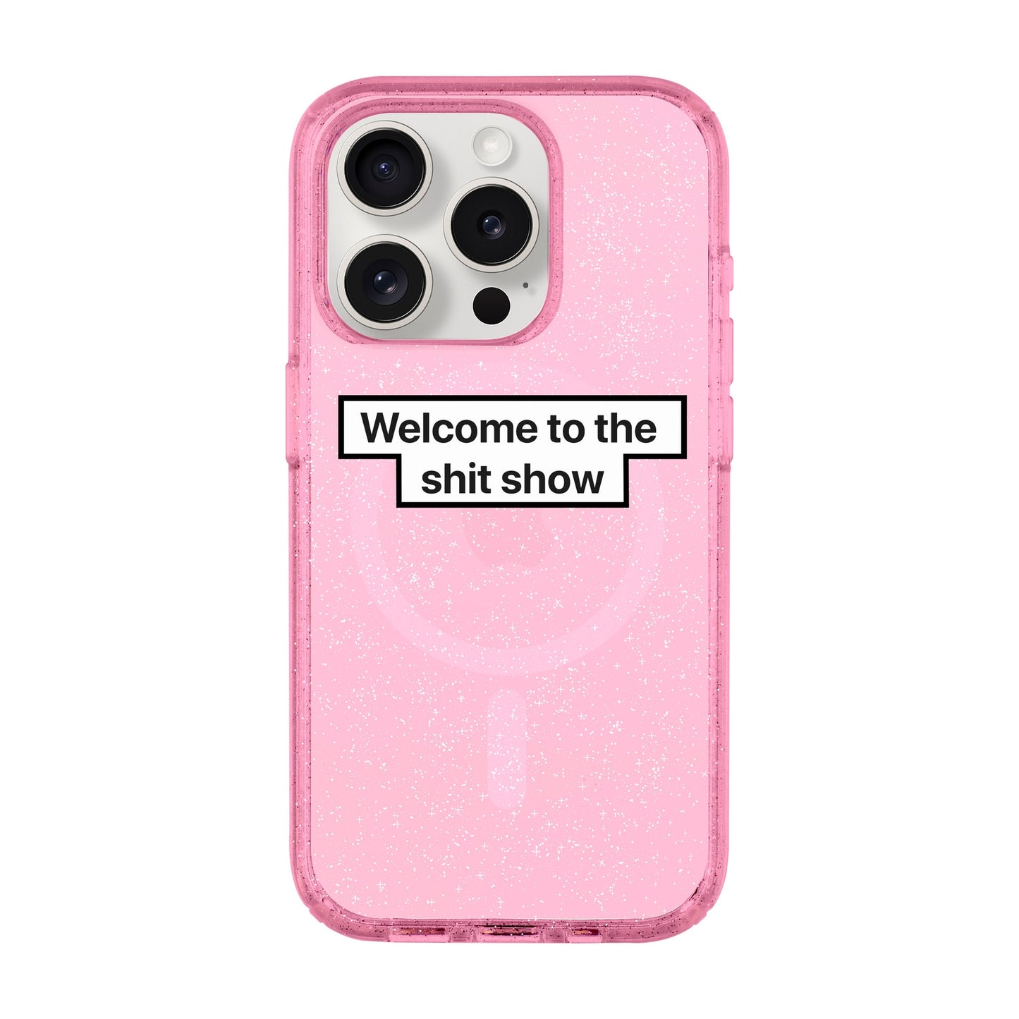 WELCOME-iPhone 15 Pro Shiny Kılıf MagSafe Özellikli